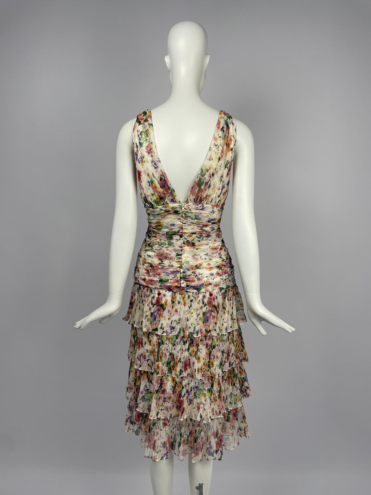 Georges Rech 2000’s gathered silk summer set