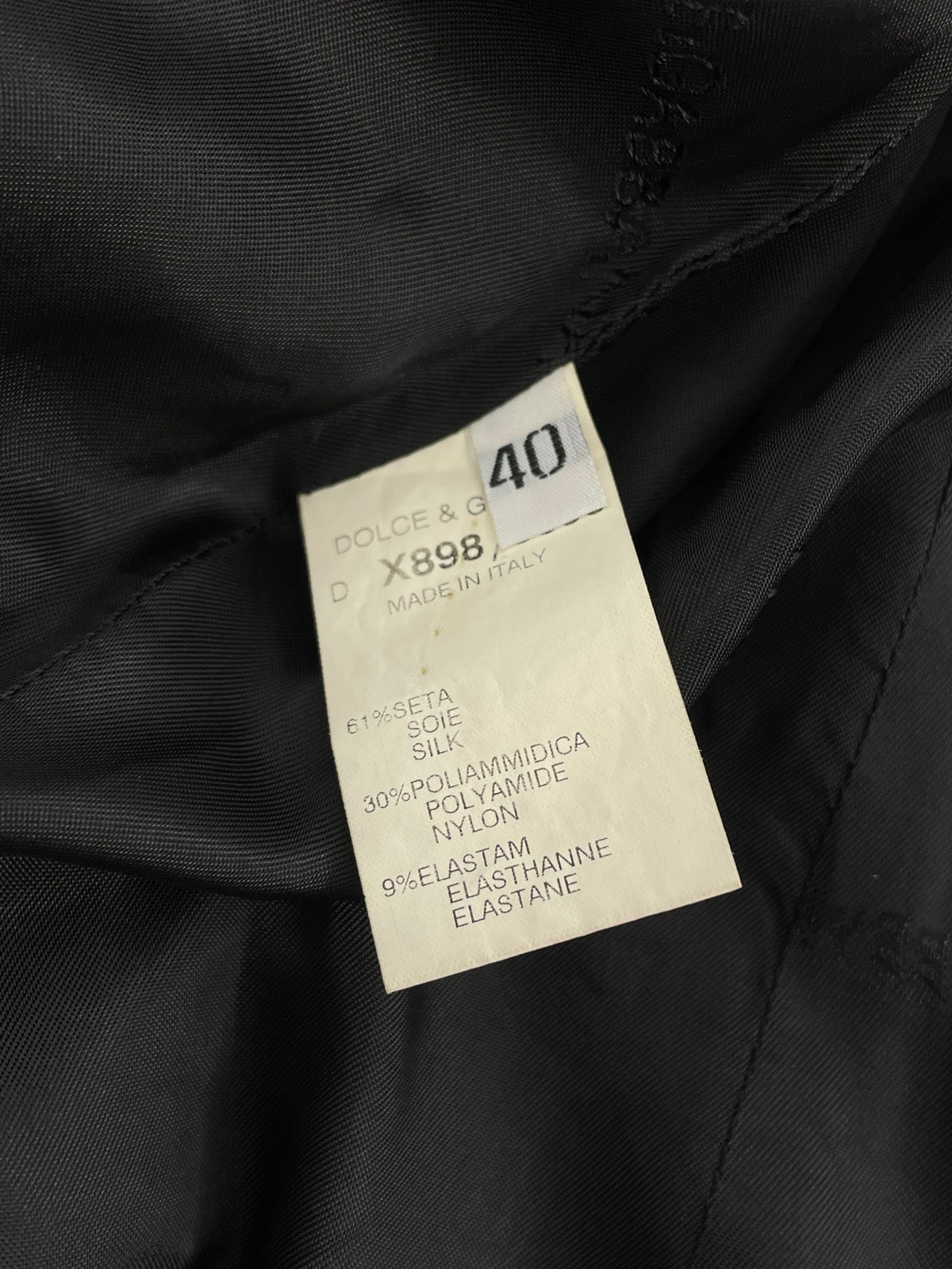 Dolce & Gabanna 1990's Silk blazer jacket