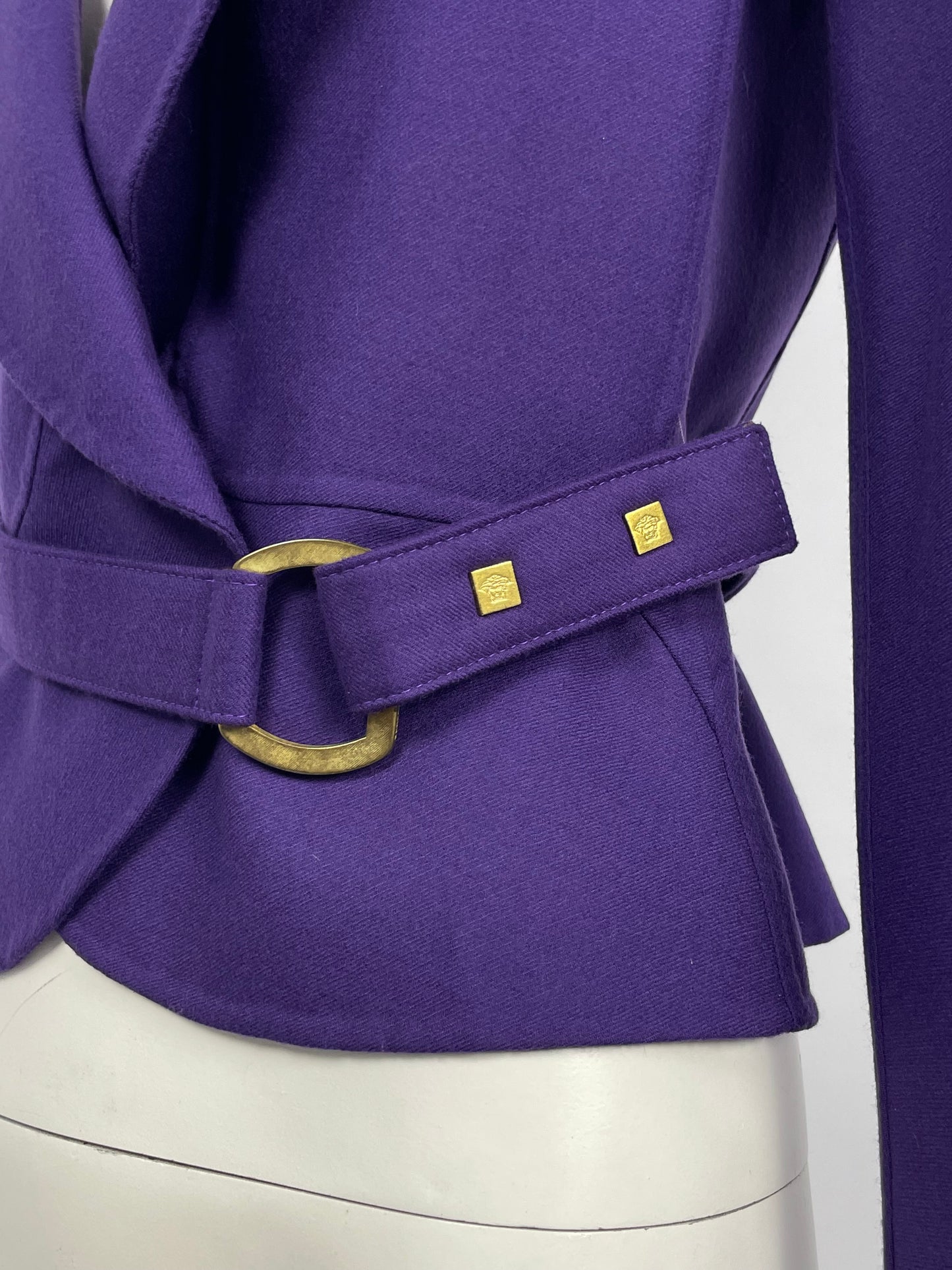 Gianni Versace F/W 2000 Purple belt jacket