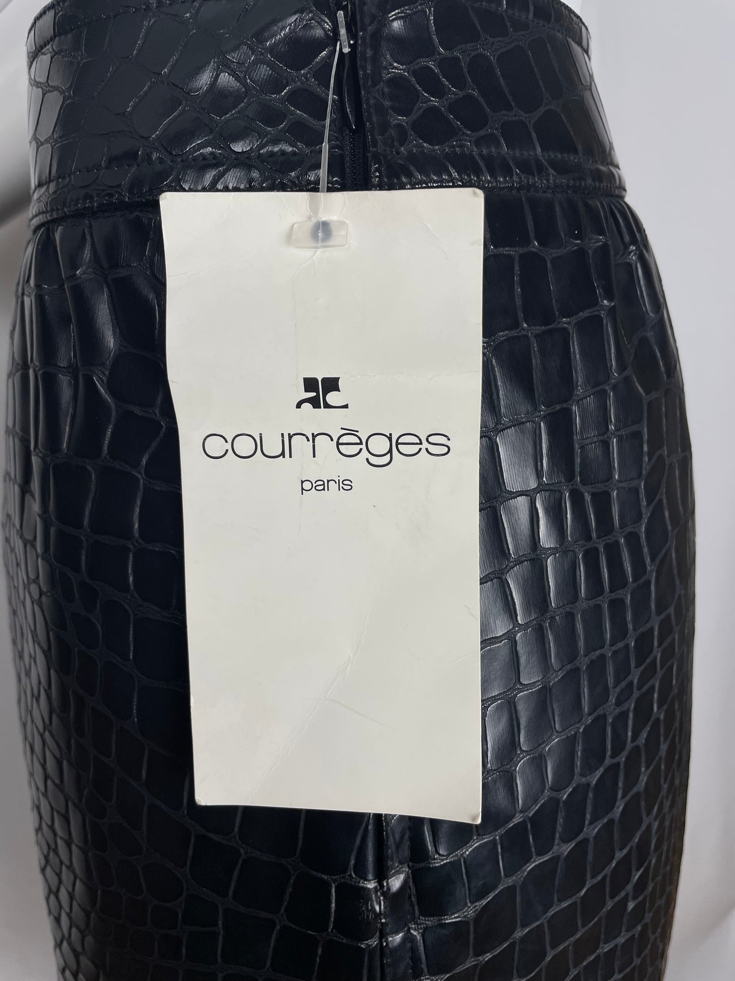 Courrèges 90’s Faux Croco Skirt (S)