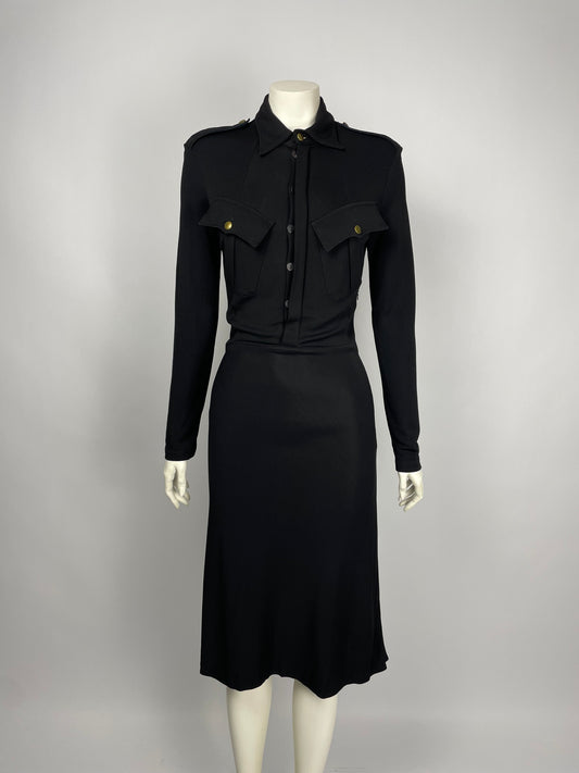 Jean Paul Gaultier 1990’s military maxi dress.