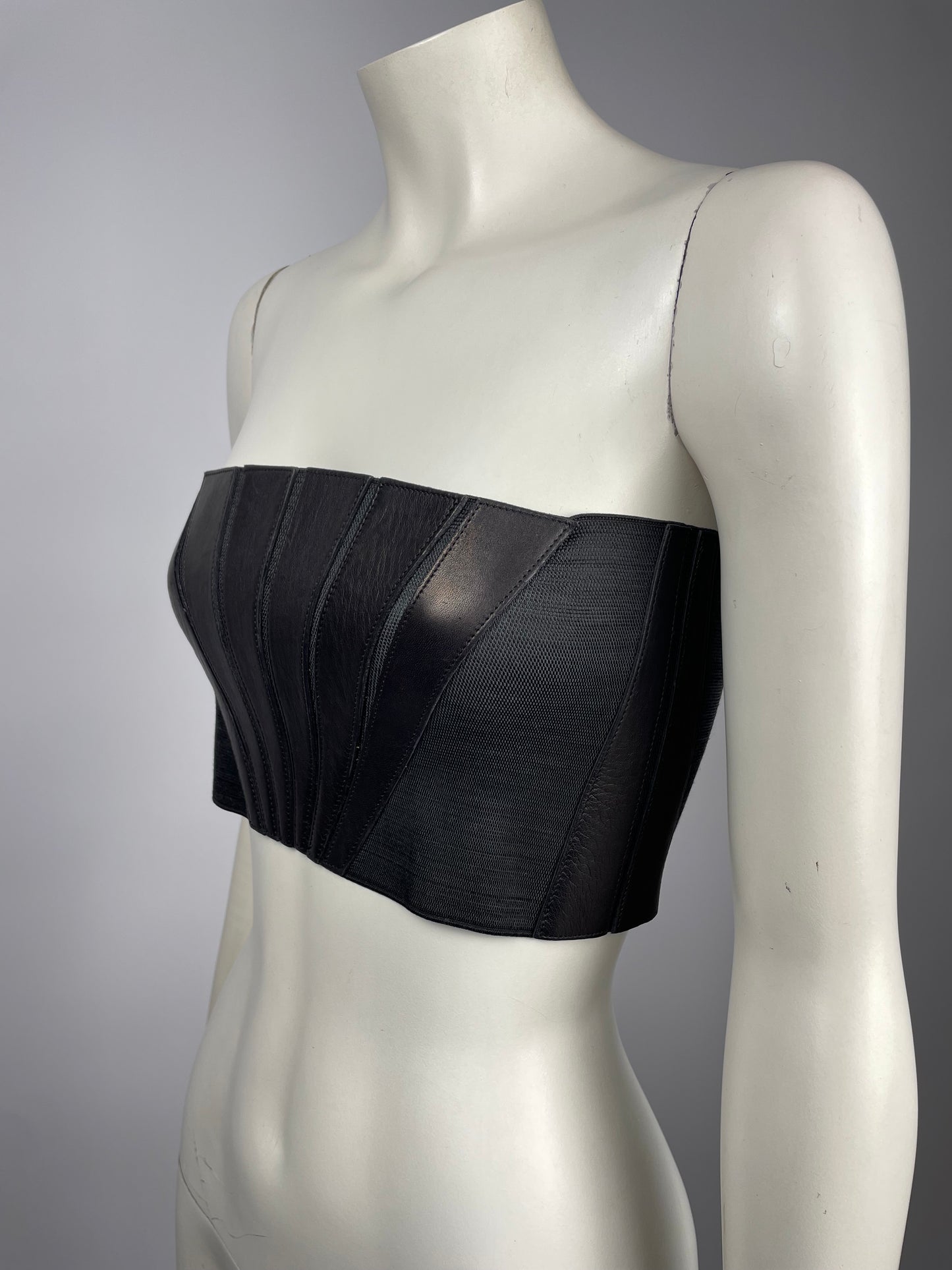 Claude Montana 1980’s Leather Bustier