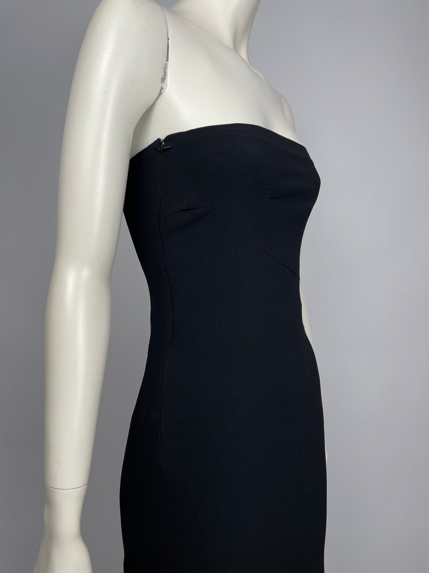 Gianni Versace Couture S/S 1998 two tone dress.