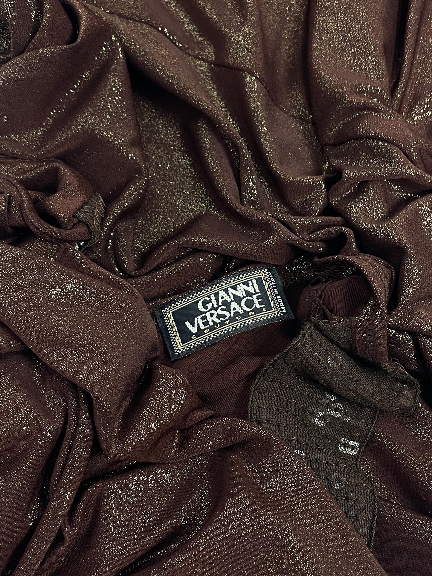 Gianni Versace Couture 1990's Glitter & sequins dress