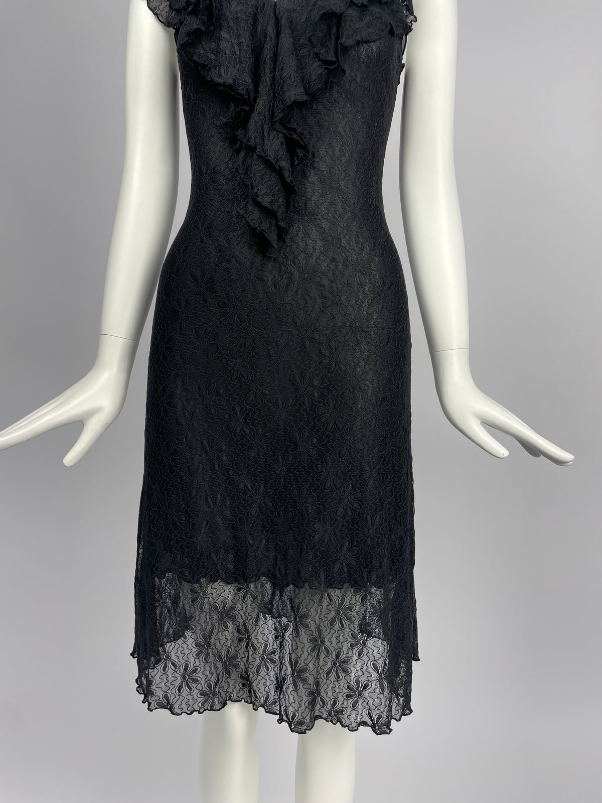 Blugirl Blumarine 2000's lace midi dress