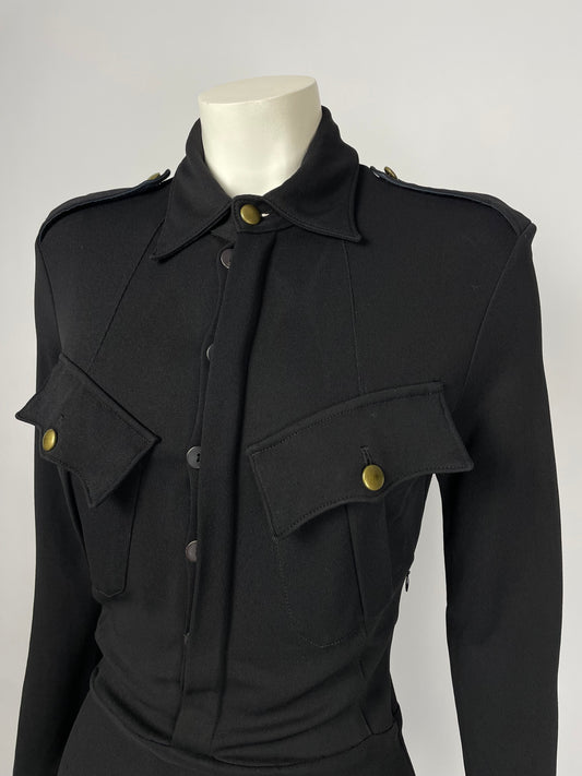 Jean Paul Gaultier 1990’s military maxi dress.