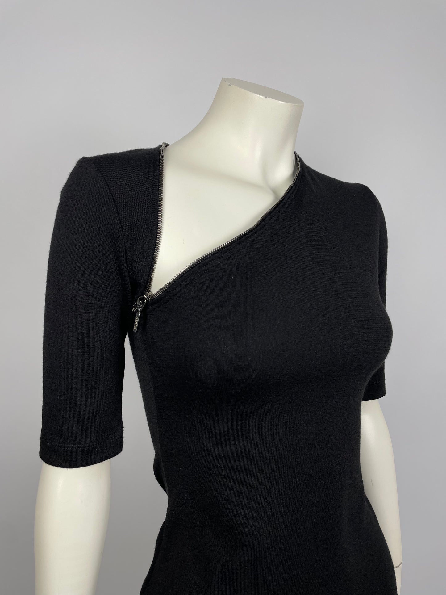 Plein Sud Asymmetrical Zipper Dress