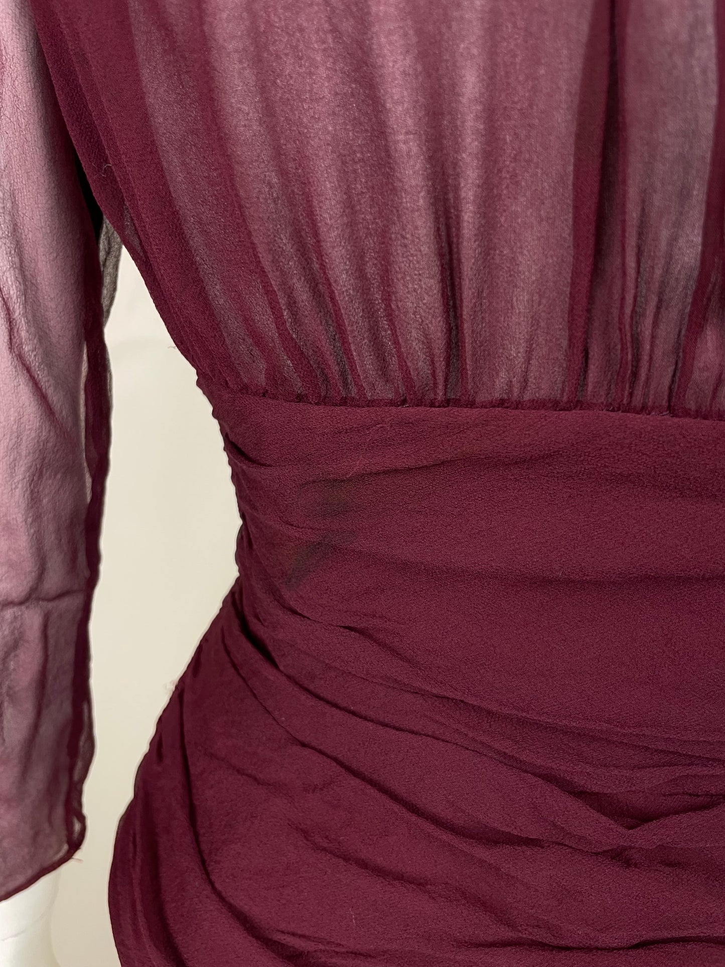 Chloe 1990’s Silk Pleats Blouse (S)