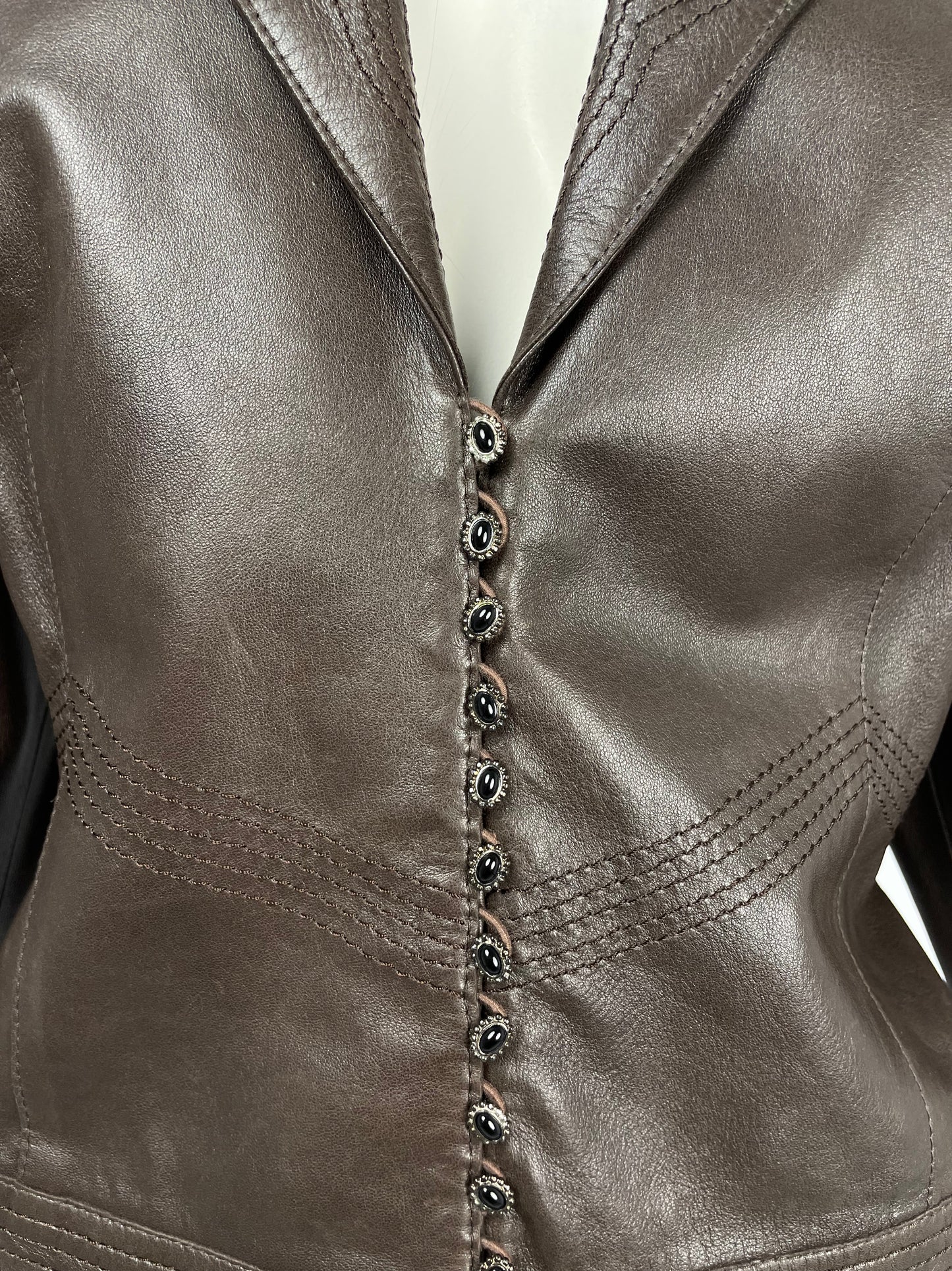 Dior by John Galliano F/W 2002 leather jacket.