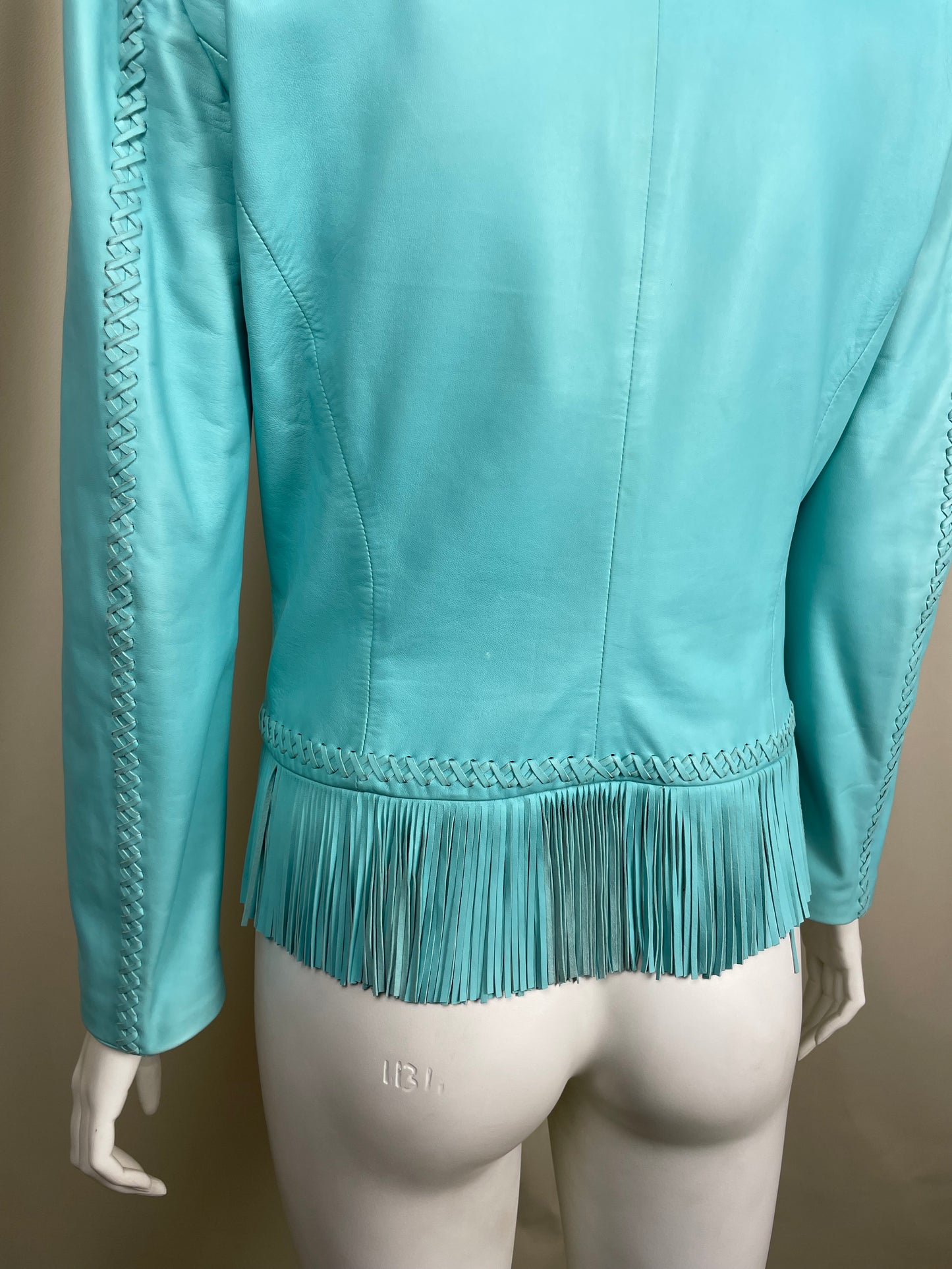 Gianni Versace S/S 2002 Fringes Leather Blazer (M)