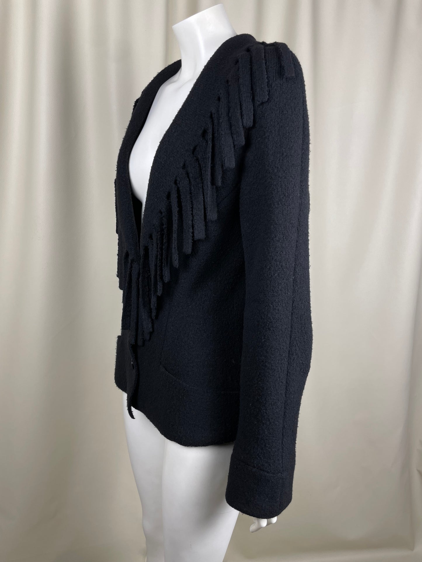 Thierry Mugler Fringes Wool Jacket (L)