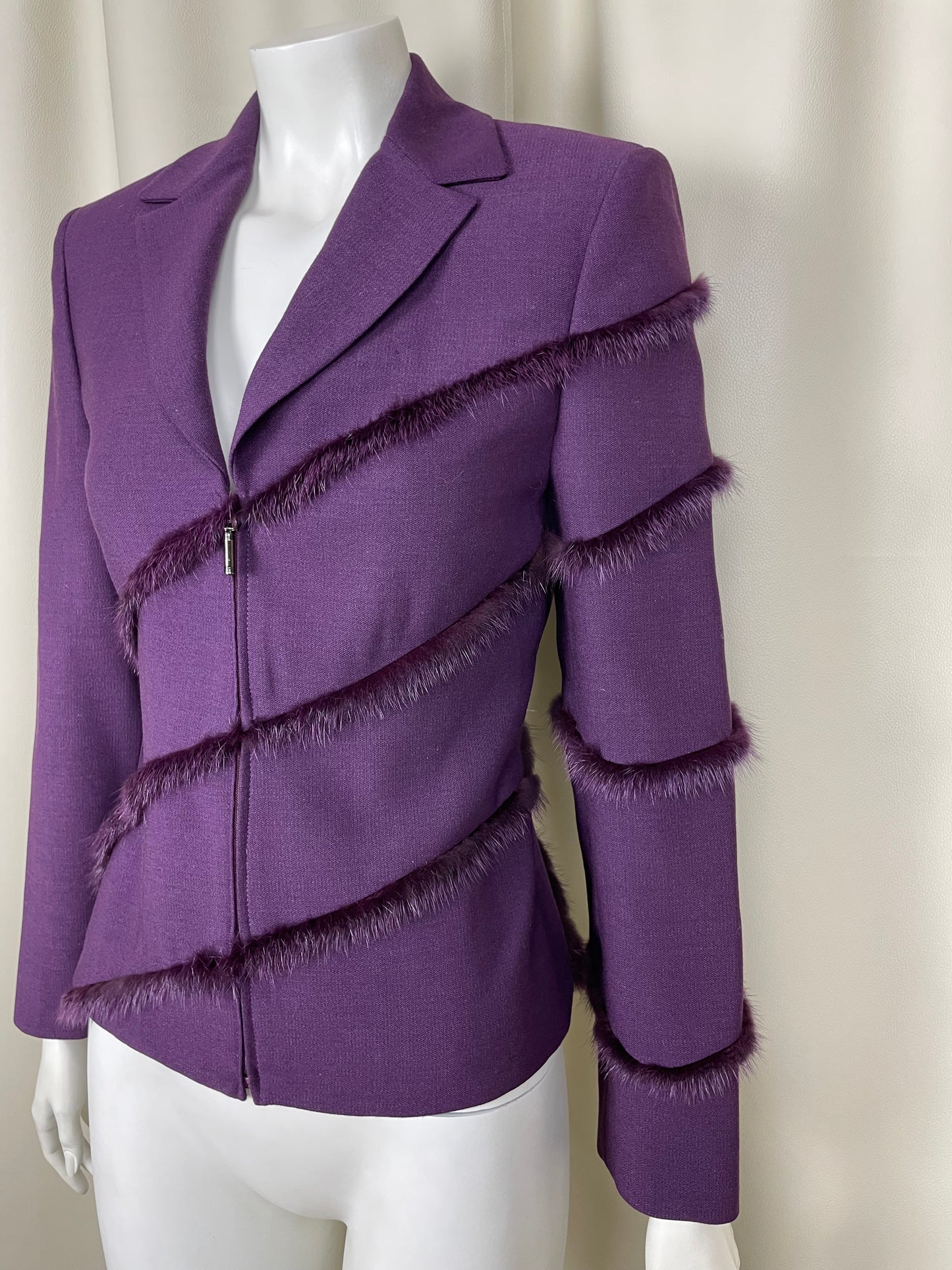 Gianni Versace Couture Fur Blazer