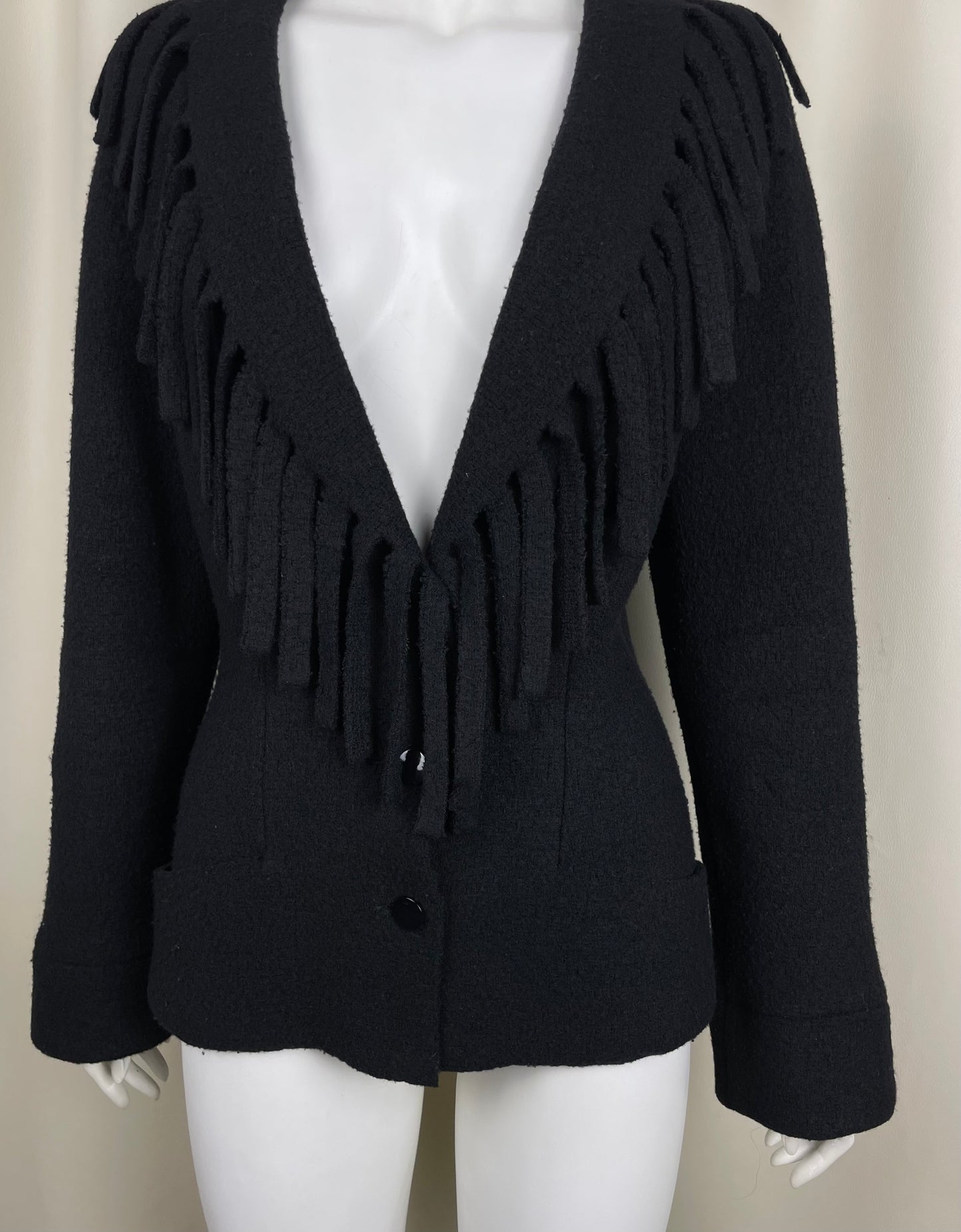 Thierry Mugler Fringes Wool Jacket (L)