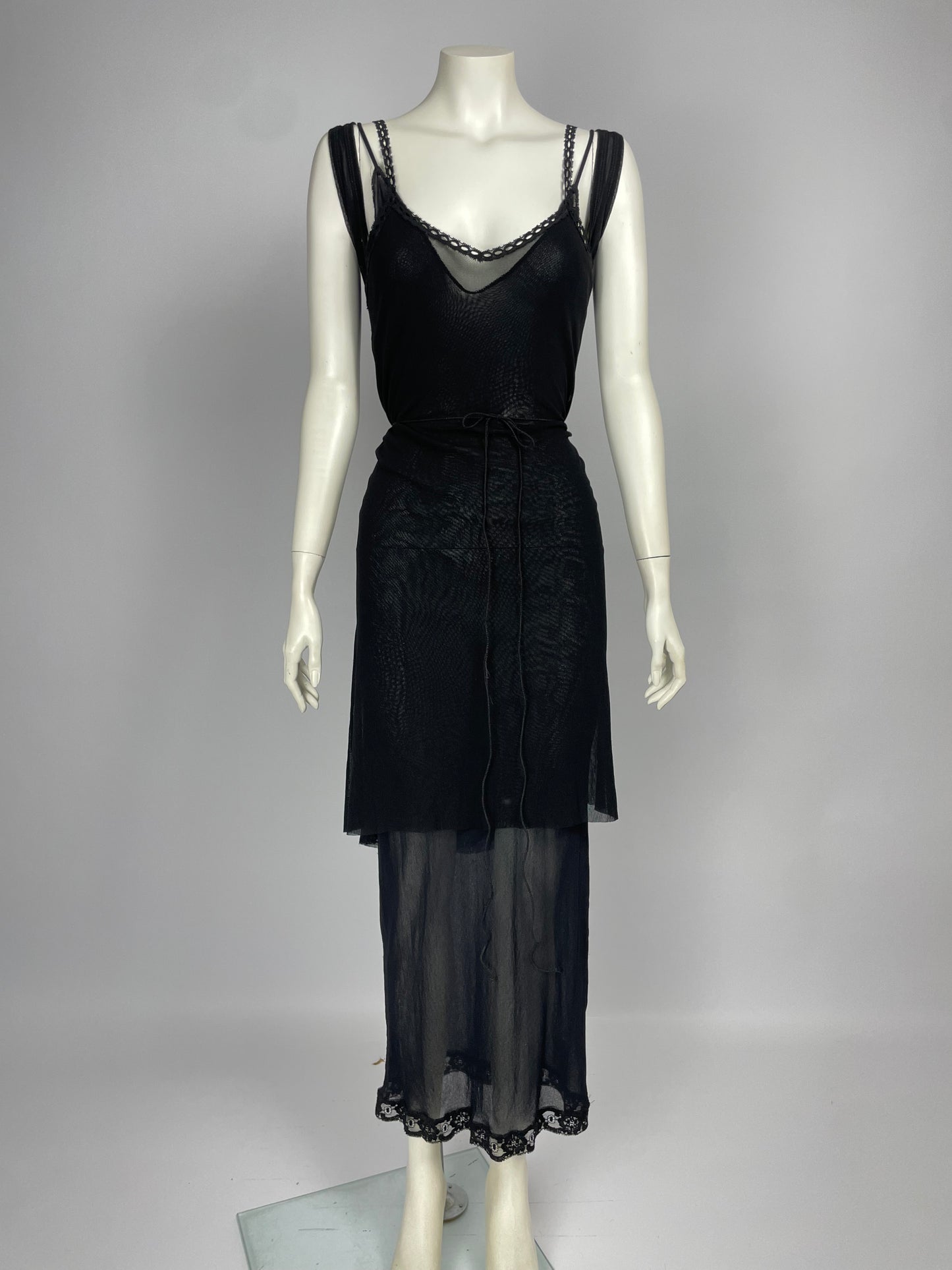 Jean Paul Gaultier Mesh Maxi Dress
