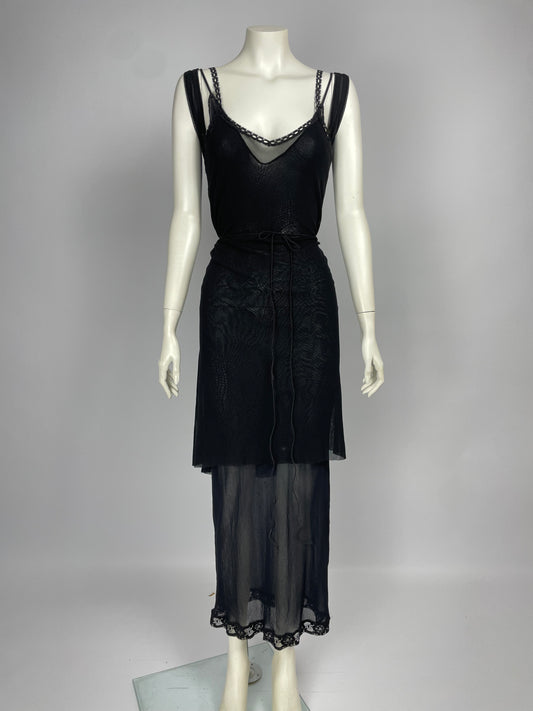 Jean Paul Gaultier Mesh Maxi Dress