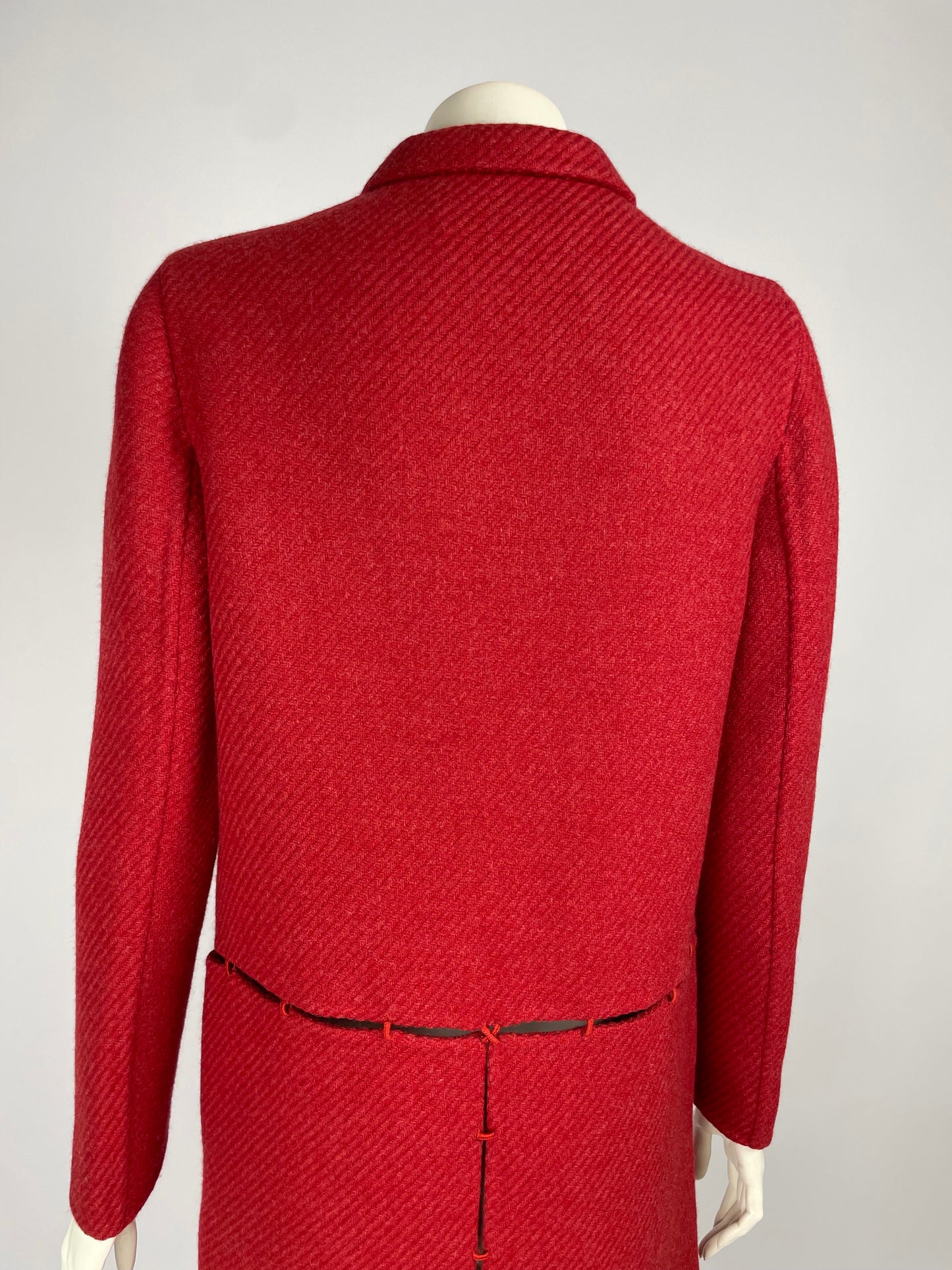 Prada F/W 1998 Chain Stitch Wool Coat
