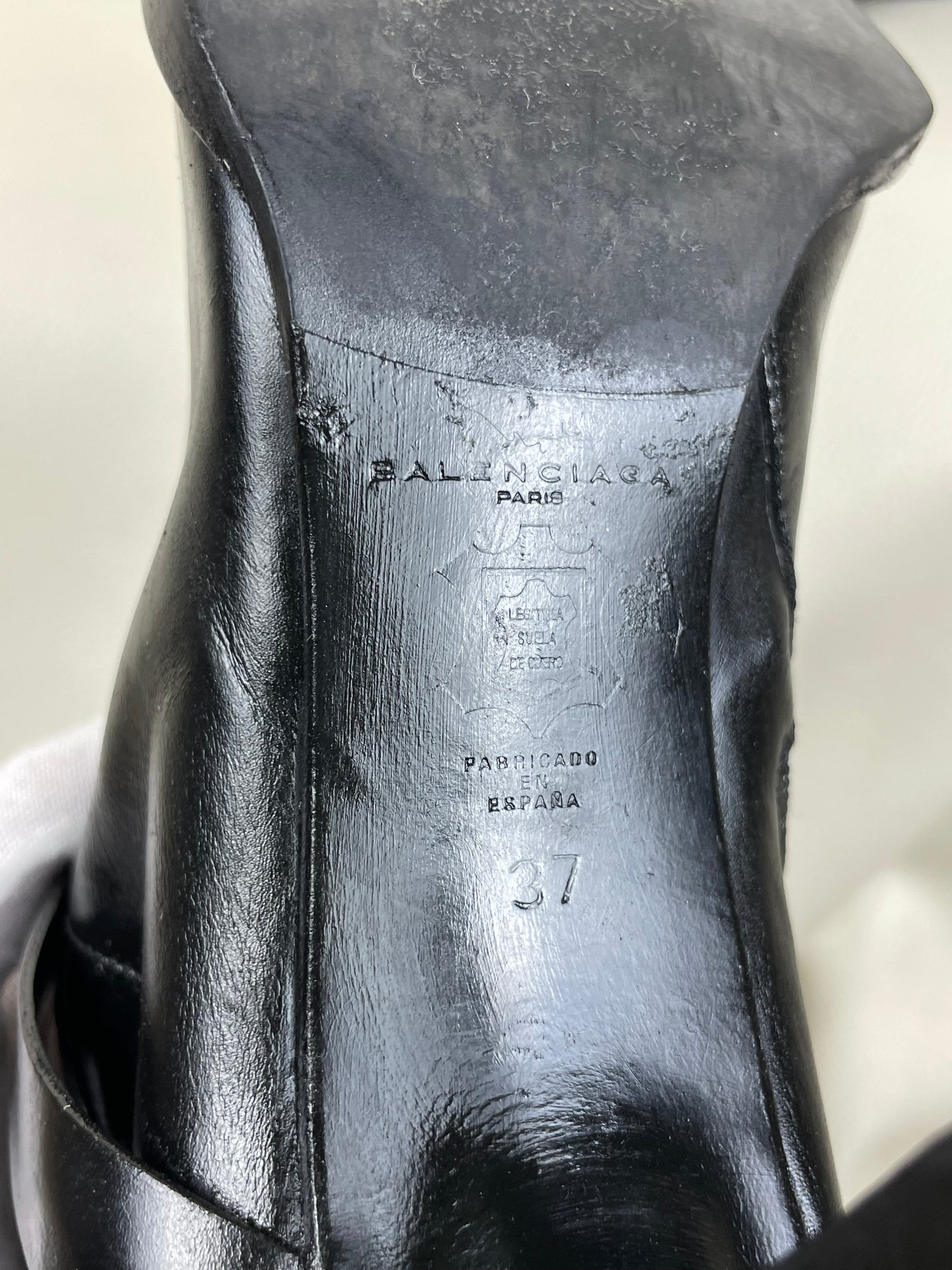 Balenciaga Leather Boots (37)