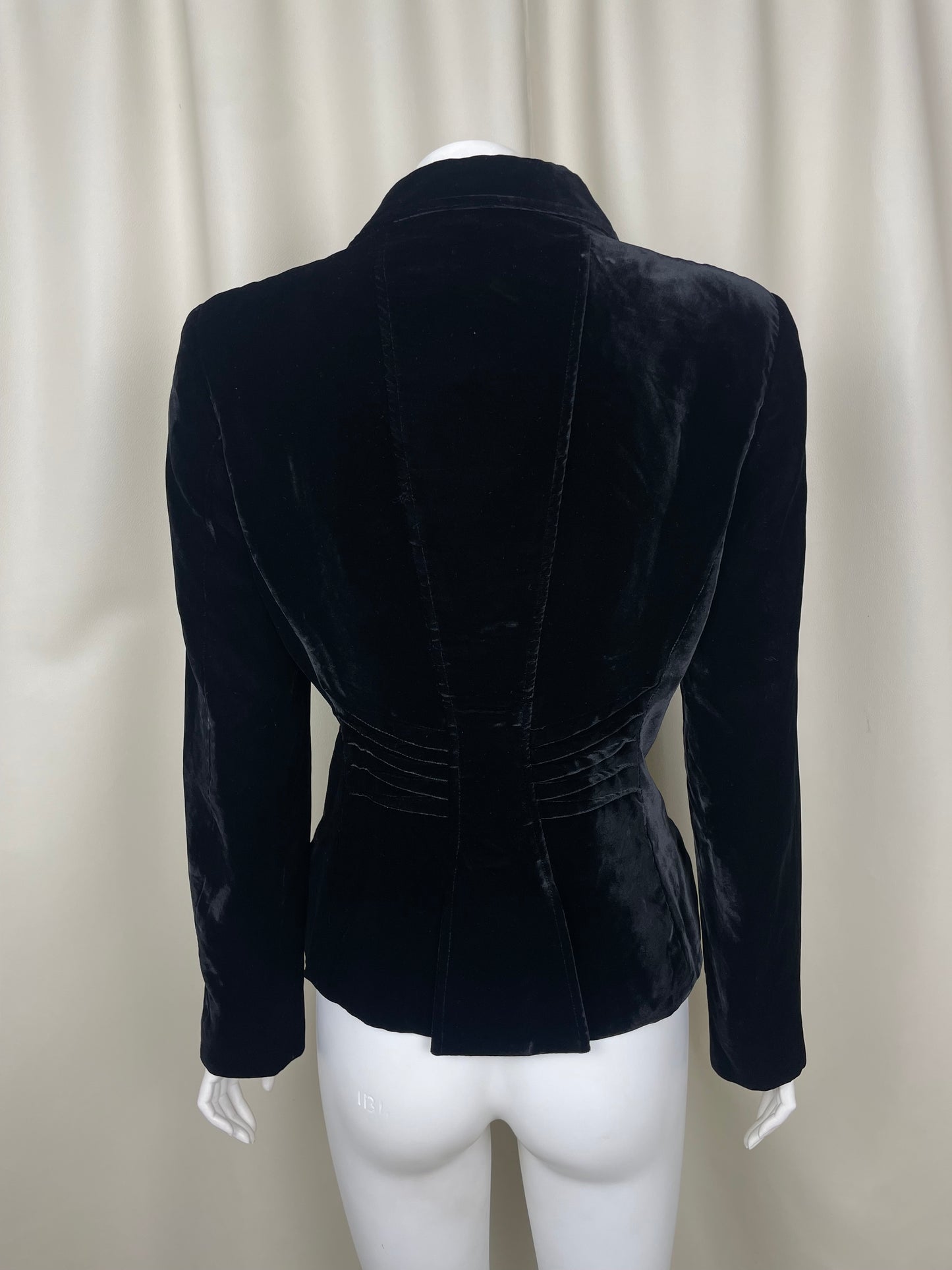 Gucci by Tom Ford F/W 2004 Velour Pleated Blazer (M)