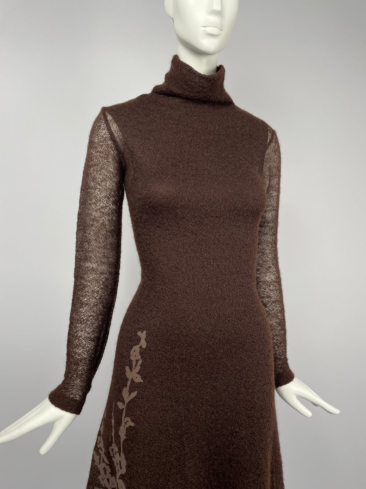 Plein Sud 1990’s double layer knit maxi dress