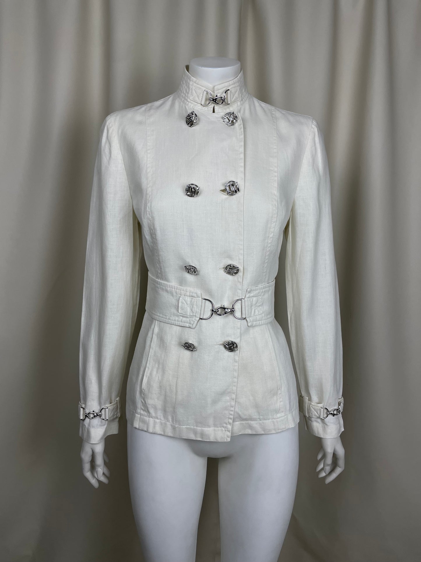 Gianni Versace 1990’s Linen Safari Coat