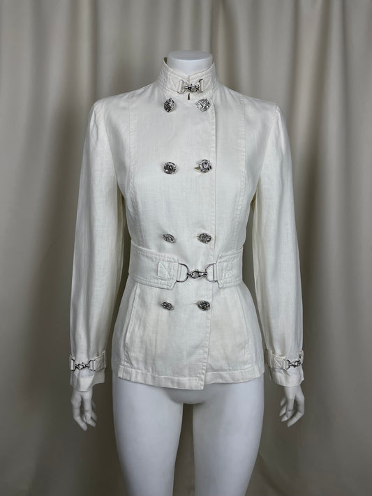 Gianni Versace 1990’s Linen Safari Coat (M)