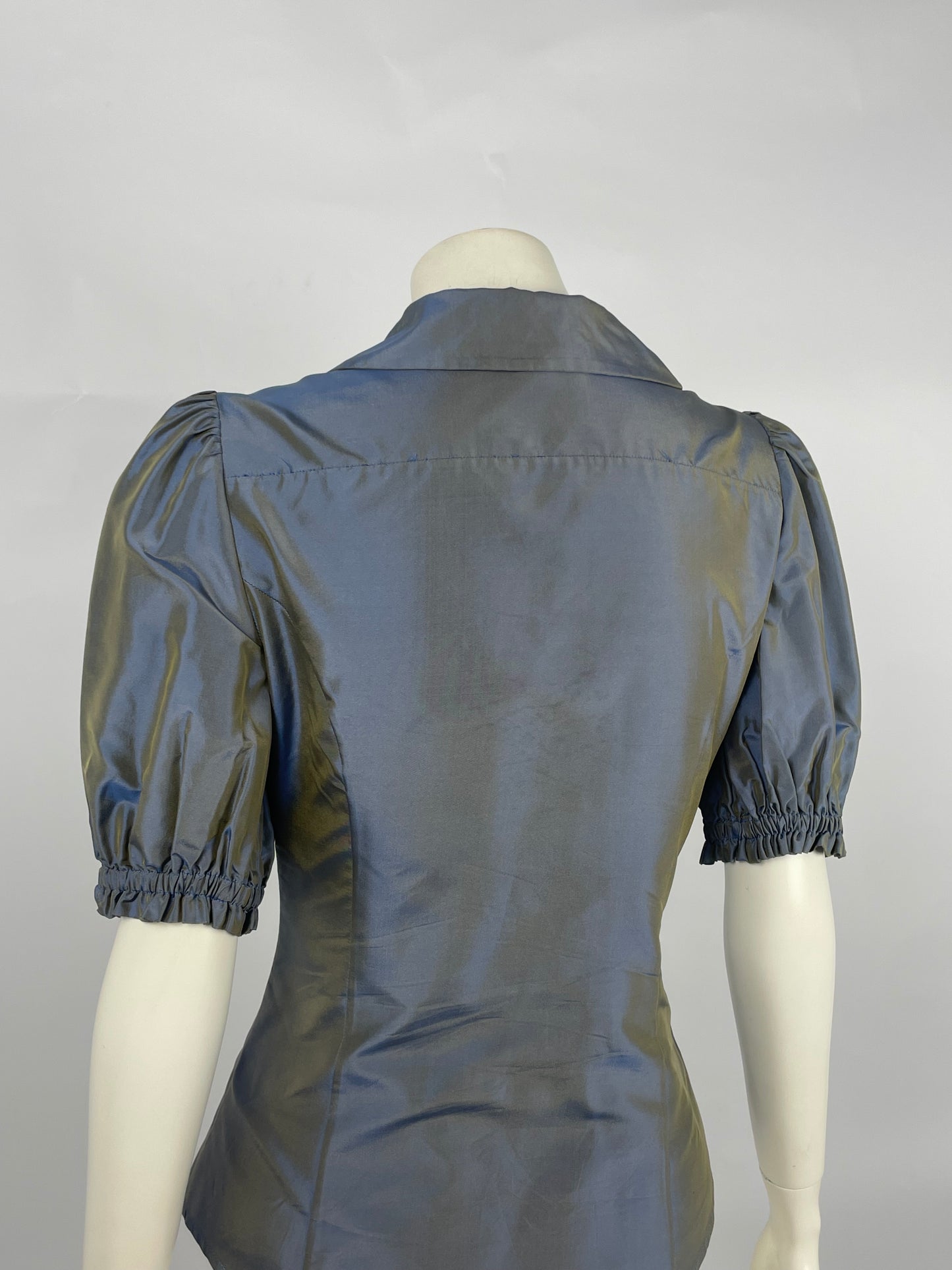 Moschino 2000’s Couture Satin ruffled shirt