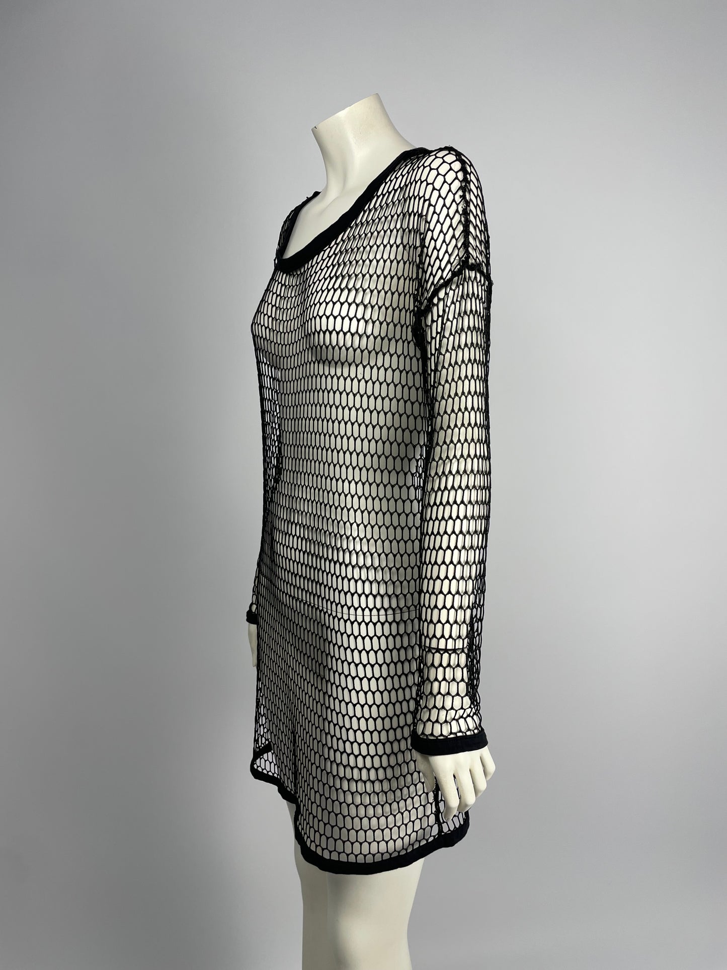 Dolce & Gabbana S/S 1997 net mini dress.