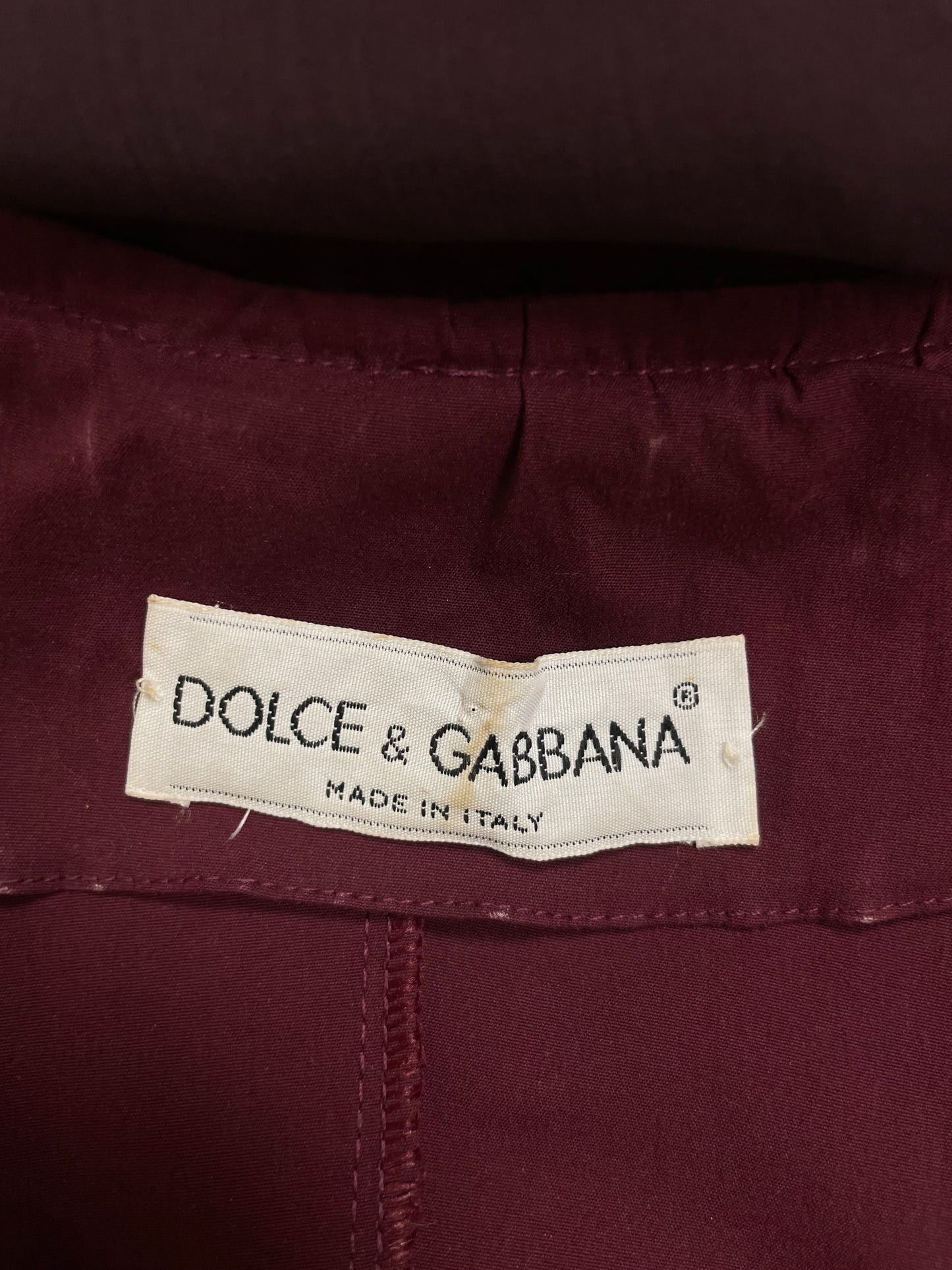 Dolce & Gabbana F/W 1990 Feather Shirt