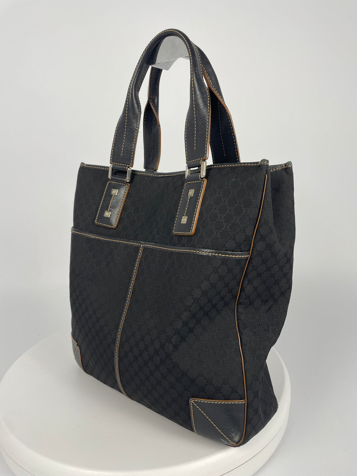 Celine 2010's logo print handbag