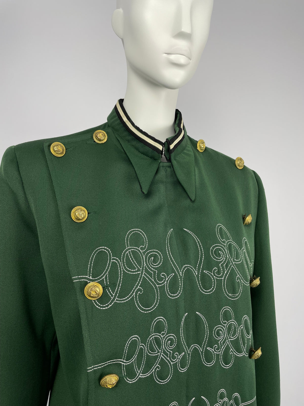 Marithe closed 1980's double breasted napoleon jacket