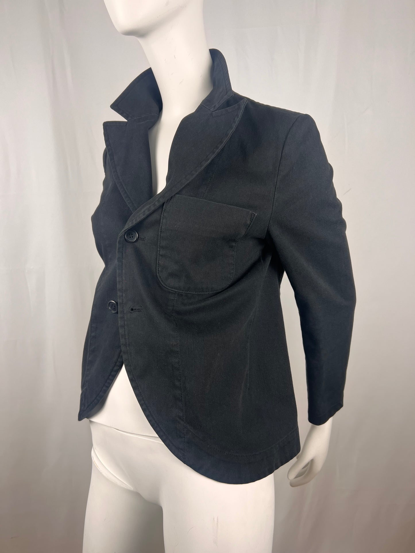 Yohji Yamamoto plain Cotton blazer (M)