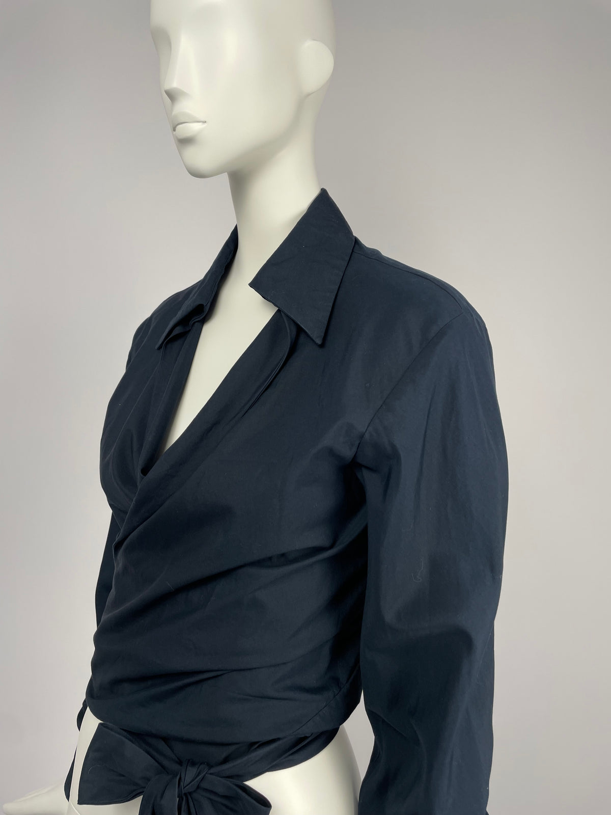 Gucci by Tom Ford S/S 2001 tie blouse