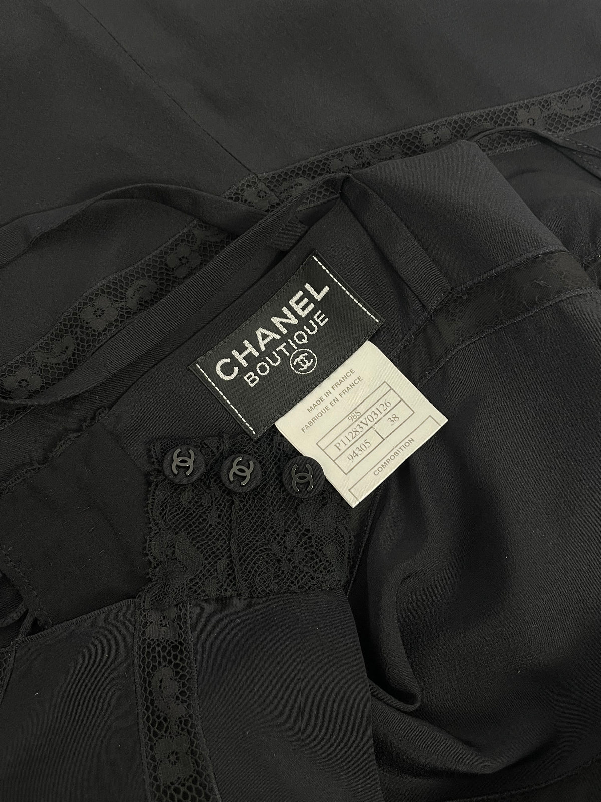 Chanel by Karl Lagerfeld S/S 1998 Bias cut sheath dress
