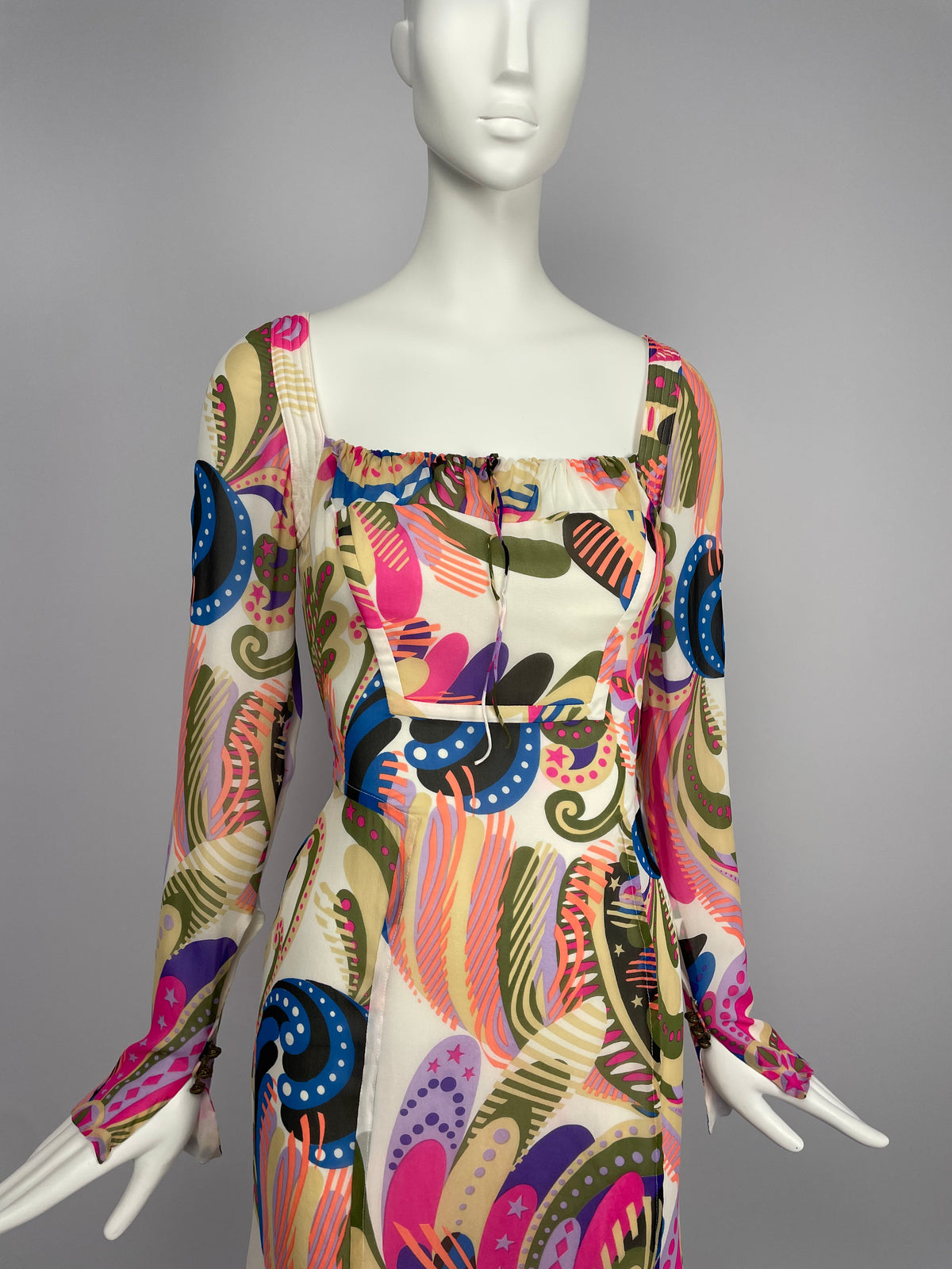 Gianni Versace Couture F/W 2002 Silk Dress