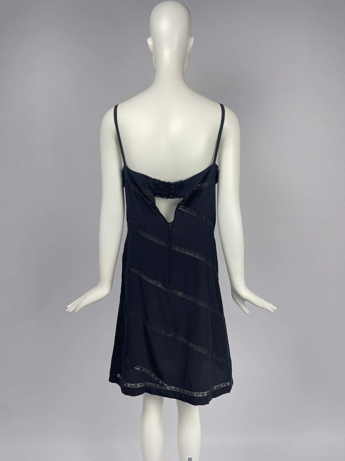 Chanel by Karl Lagerfeld S/S 1998 Bias cut sheath dress