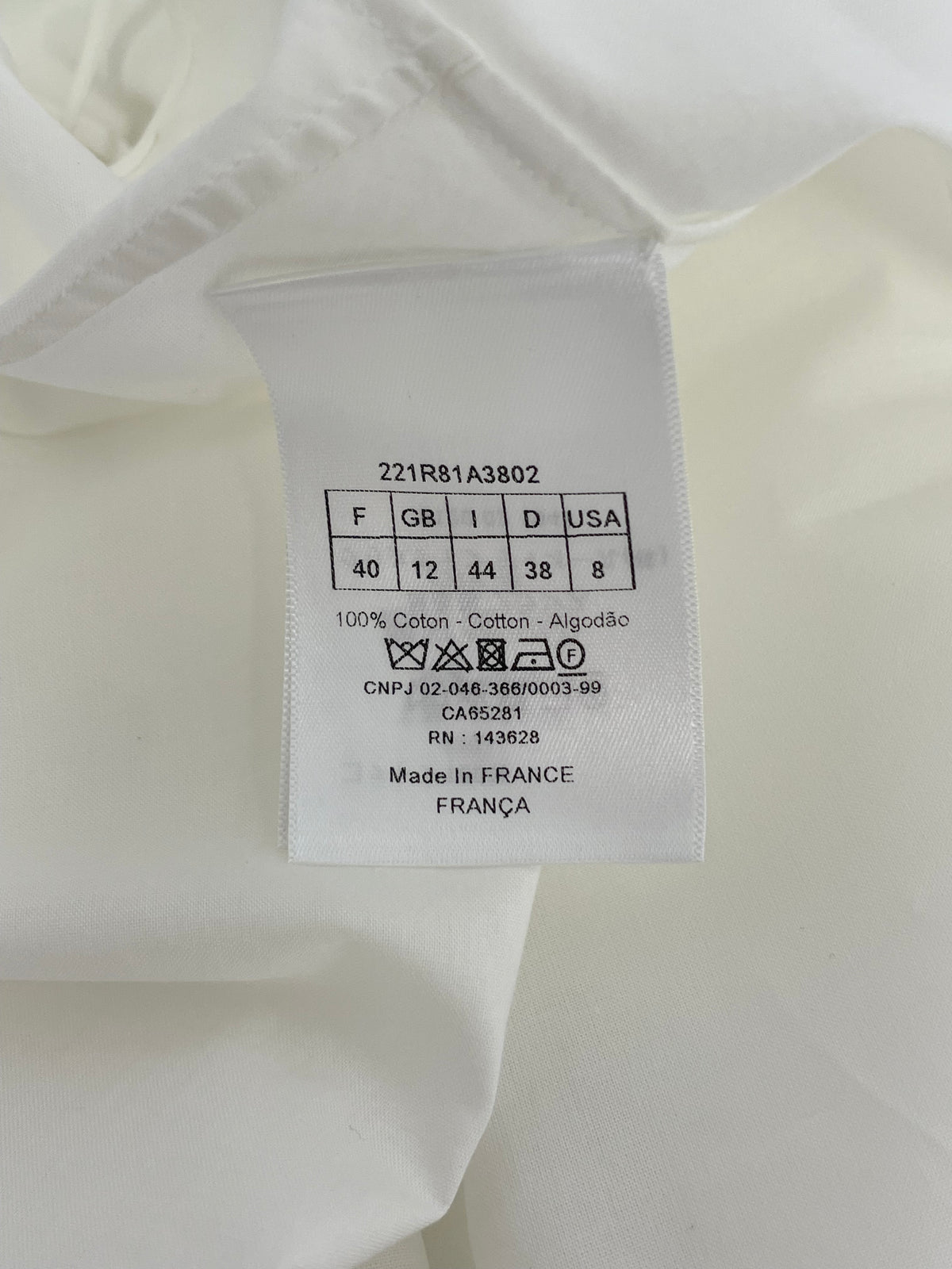 Christian Dior 2012 Cotton dress.