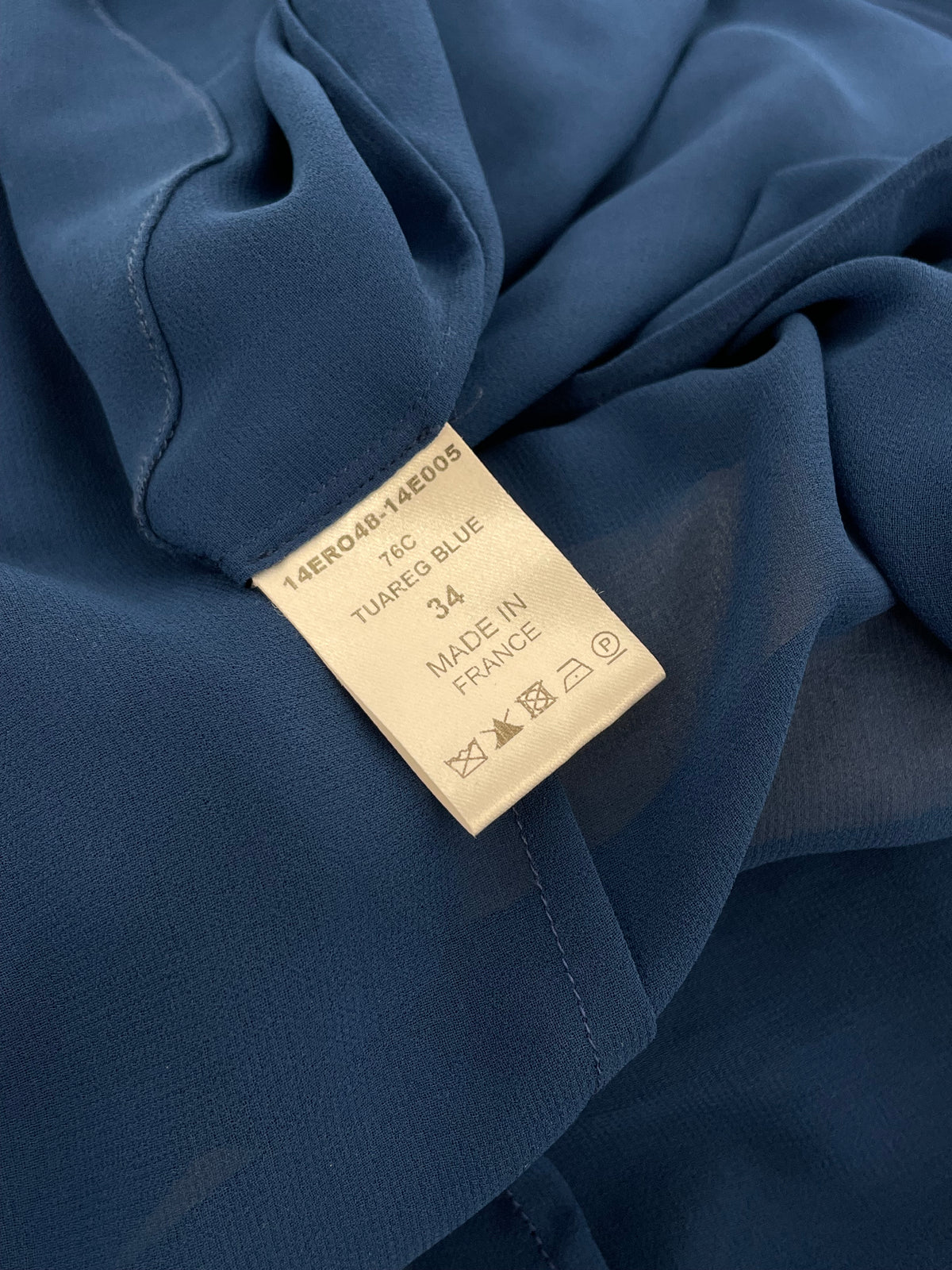 Chloé S/S 2014 blue pleats dress.