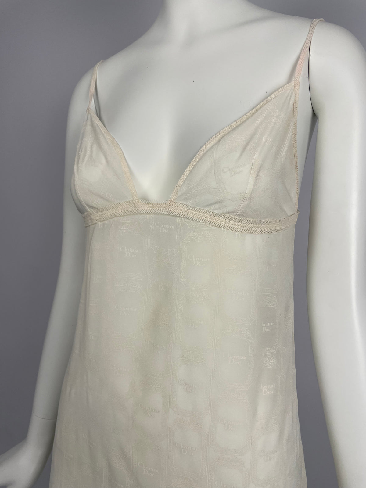 Dior 1990's Lingerie see trough dress