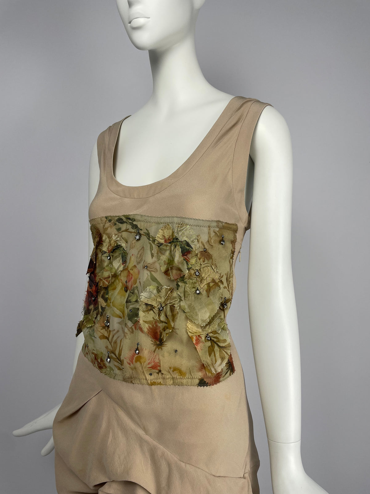 Dior by John Galliano S/S 2007 Pleated maxi dress