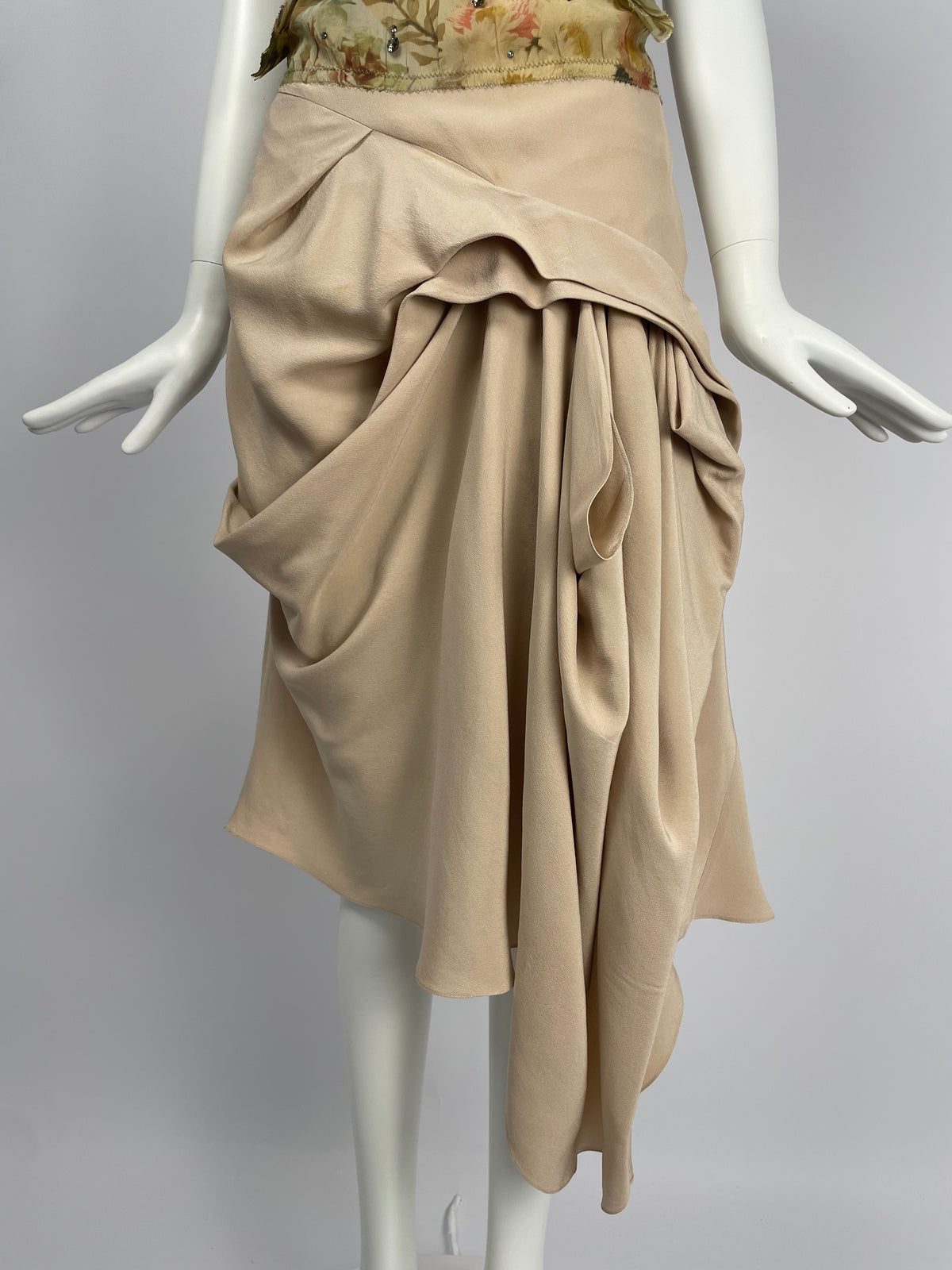 Dior by John Galliano S/S 2007 Pleated maxi dress