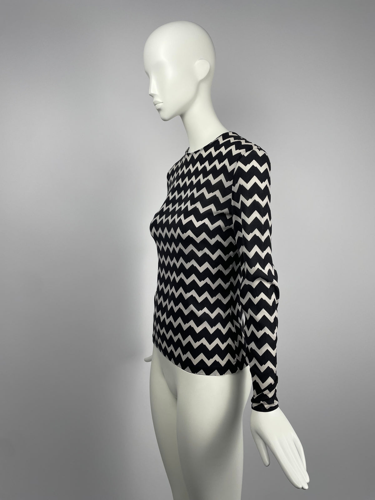 Gianni Versace 1990's stripes print top