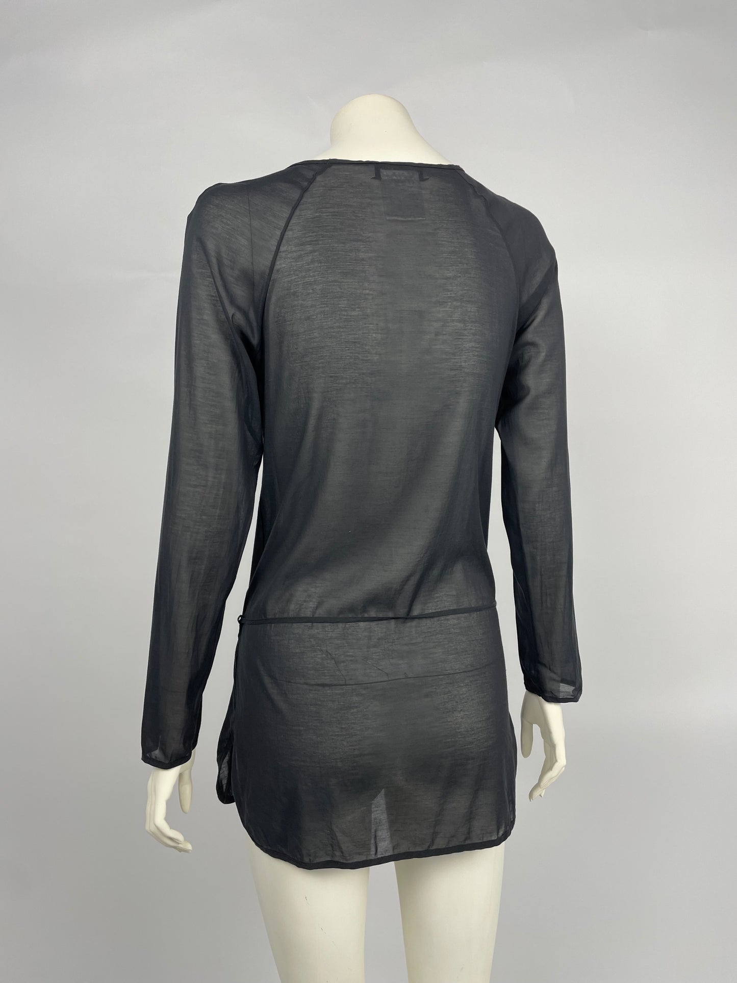 Dior by John Galliano early 2000’s V neck tie blouse