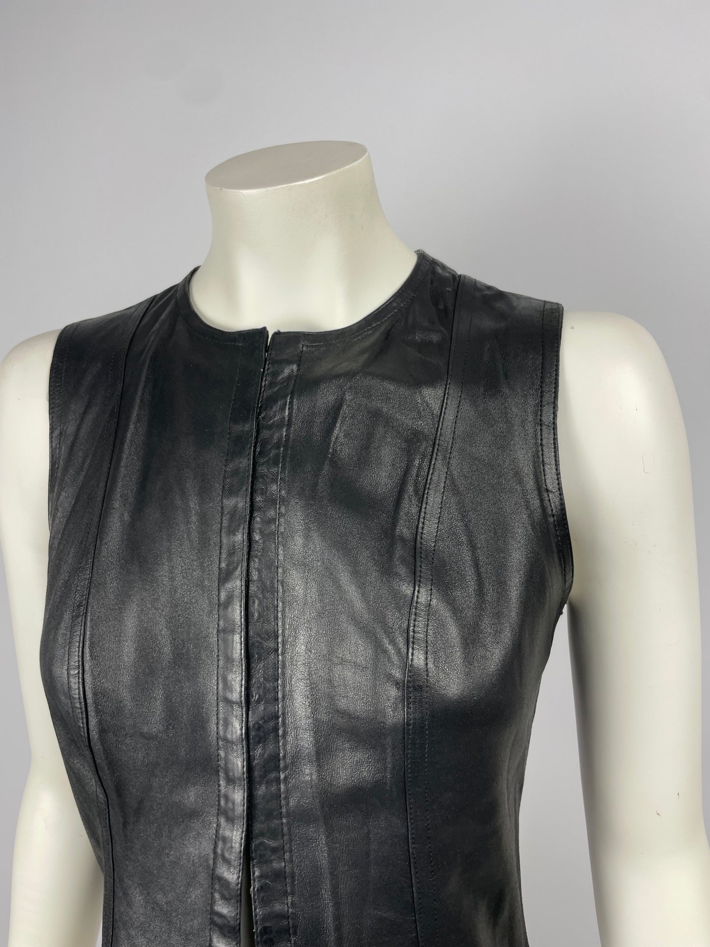 Plein Sud F/W 2002 Leather Vest