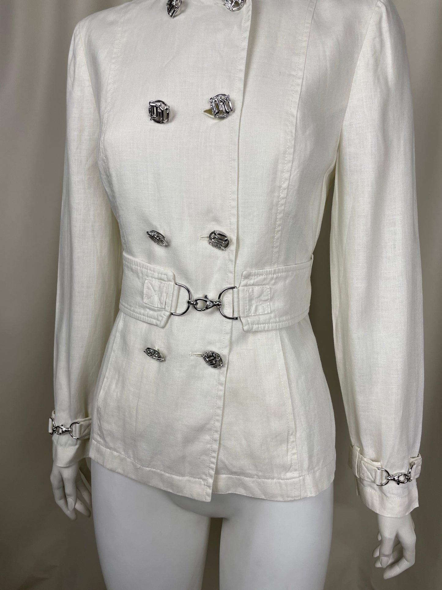 Gianni Versace 1990’s Linen Safari Coat