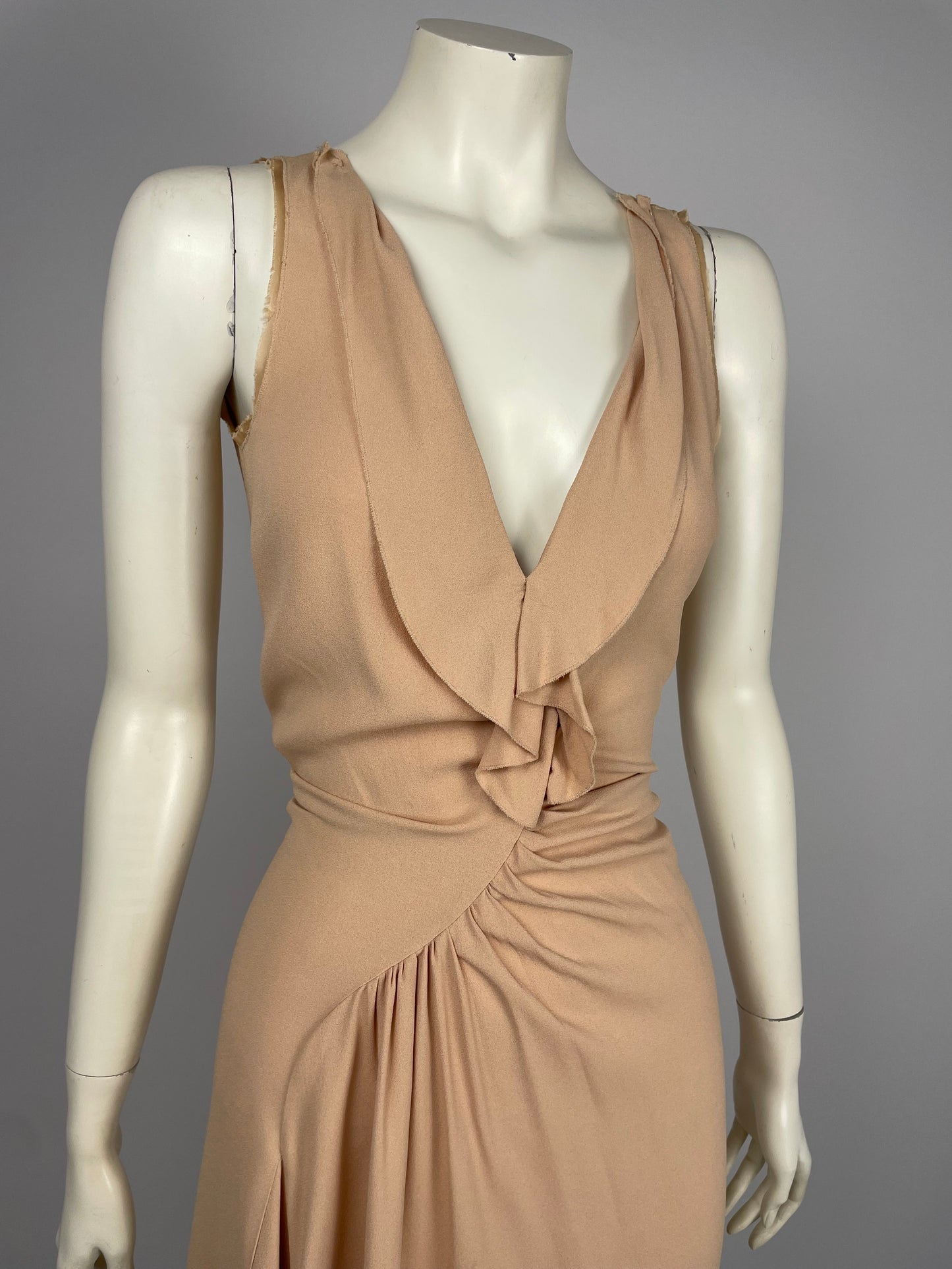 Prada S/S 2007 pink maxi dress.