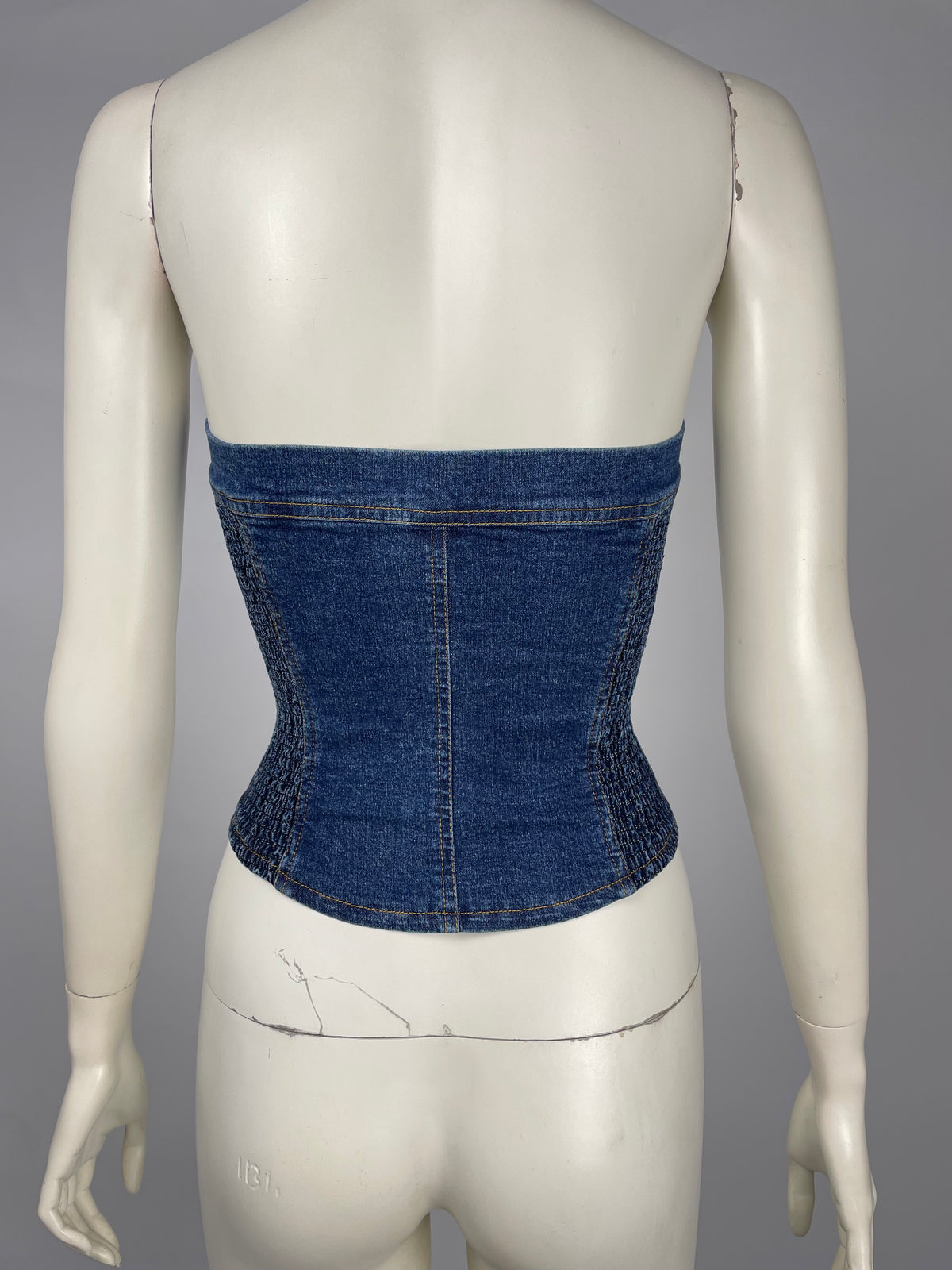 Plein Sud 2000’s denim bustier
