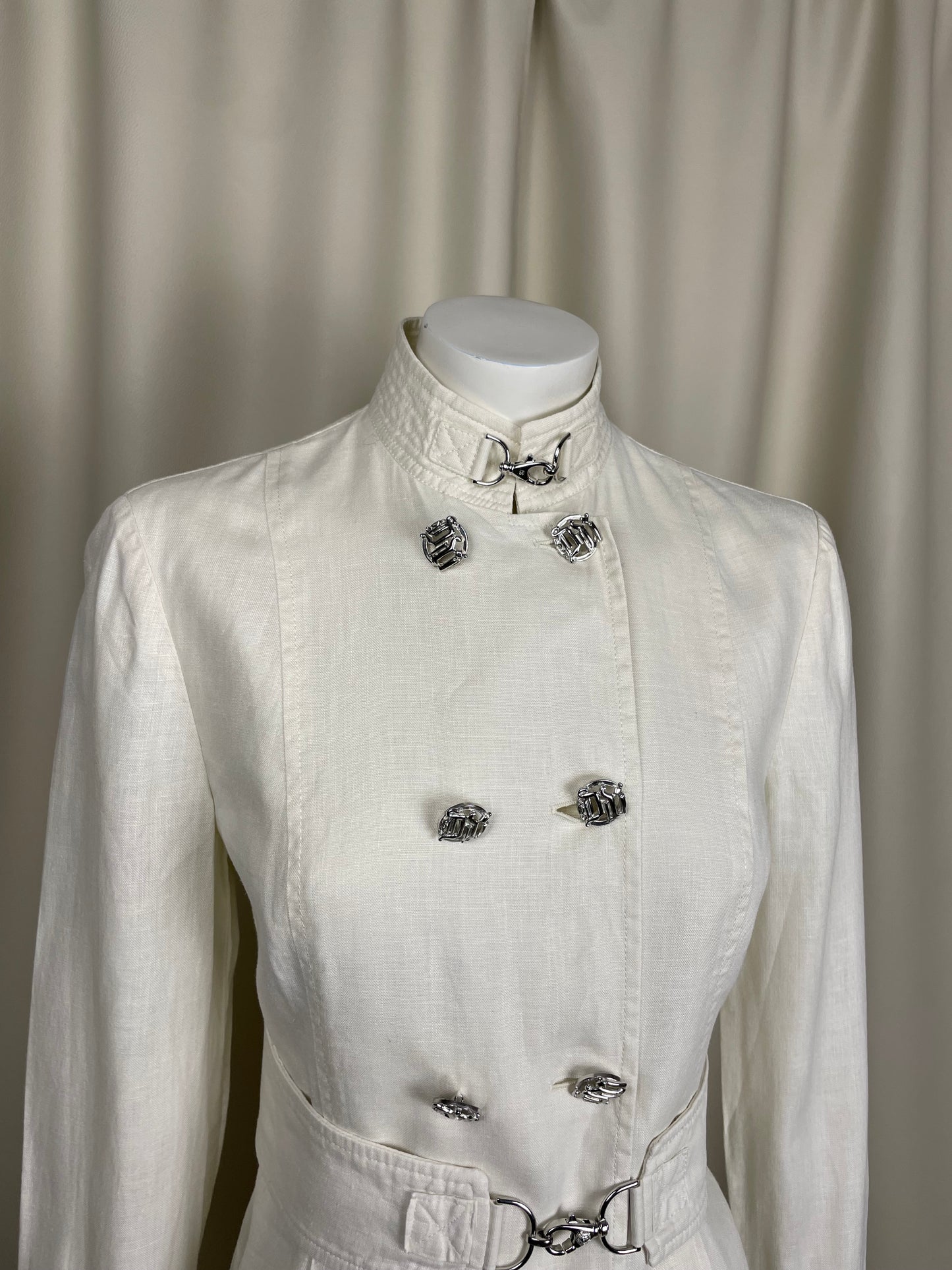 Gianni Versace 1990’s Linen Safari Coat