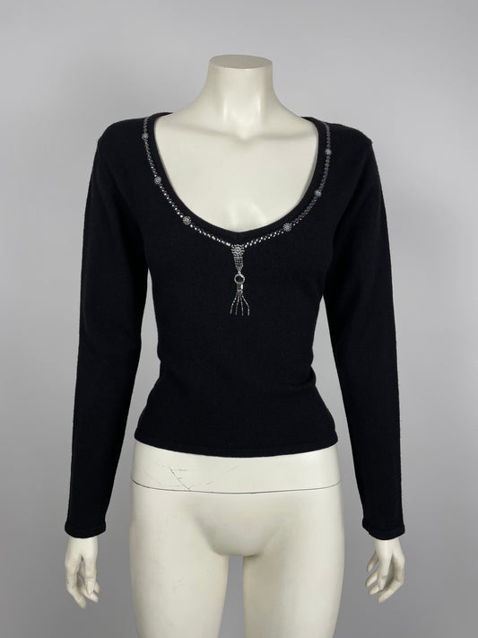 Claude Montana late 1990’s wide neckline top.