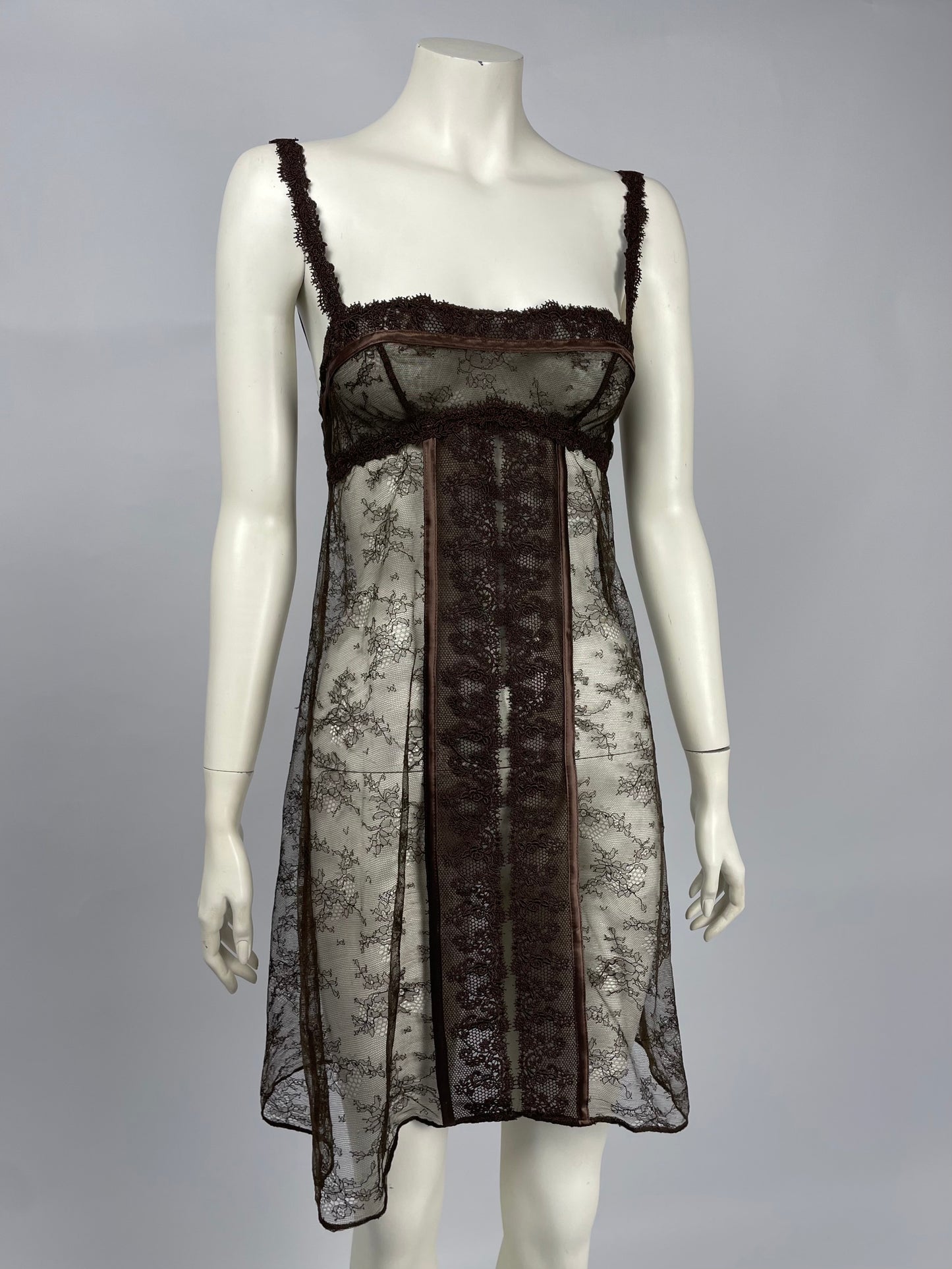 Dior by John Galliano 2000’s lingerie mini dress