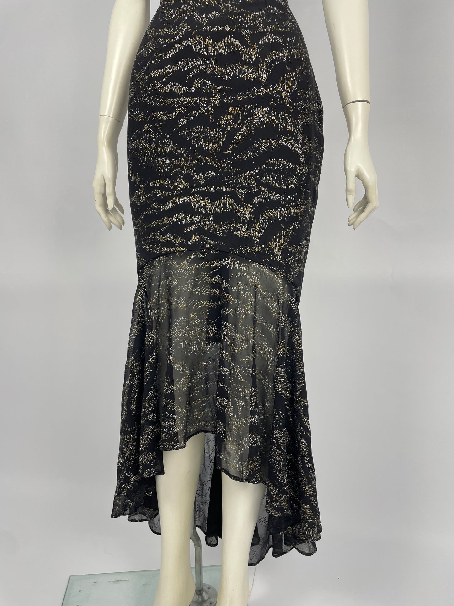 Gai Mattiolo 1990’s glittery maxi dress